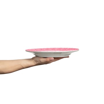 Assiette Lace 25 cm - Rose - Mateus