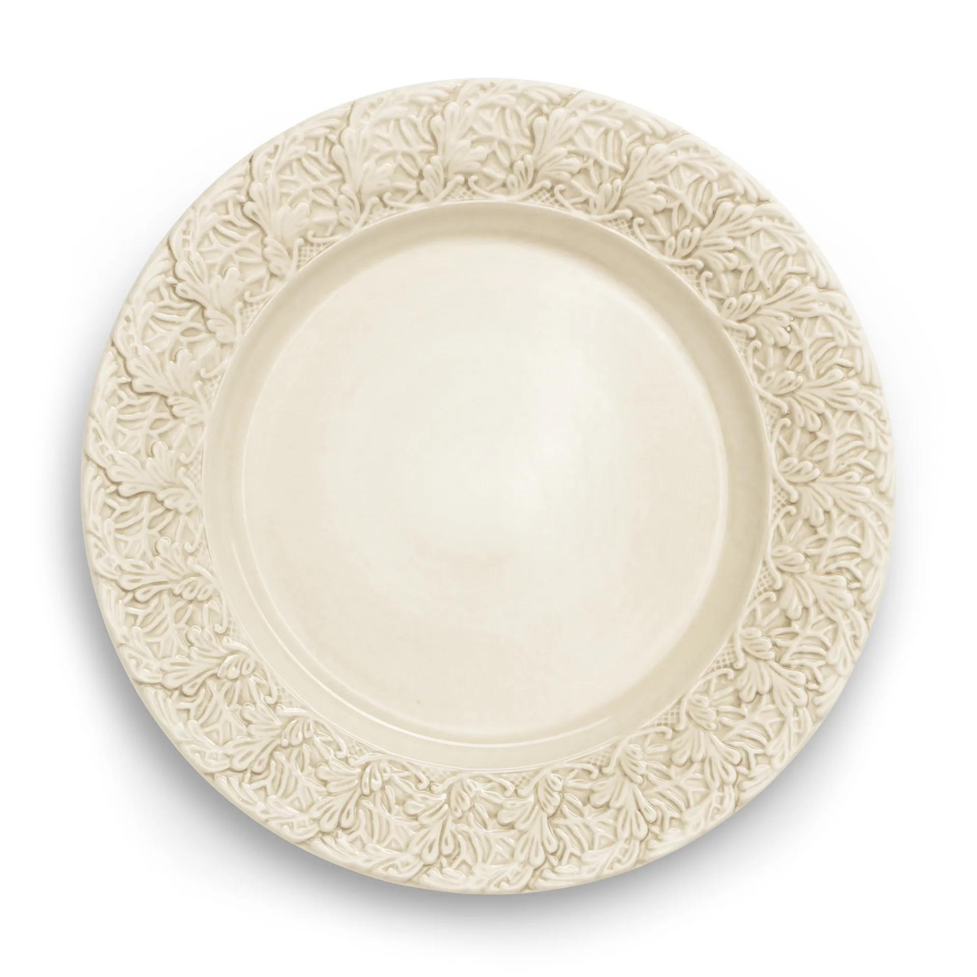 Assiette Lace 25 cm, Sable Mateus