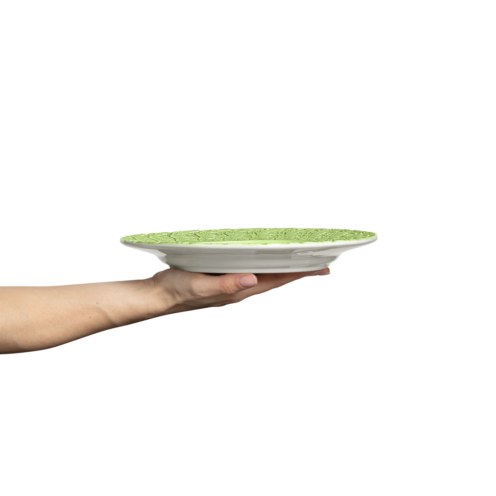 Assiette Lace 25 cm, Vert Mateus