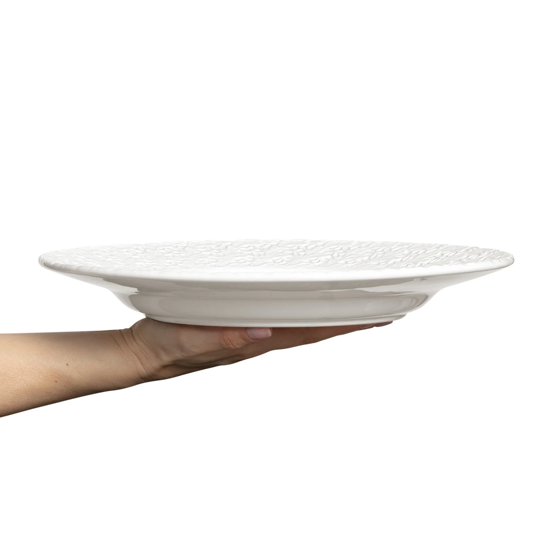 Assiette Lace 32 cm, Blanc Mateus