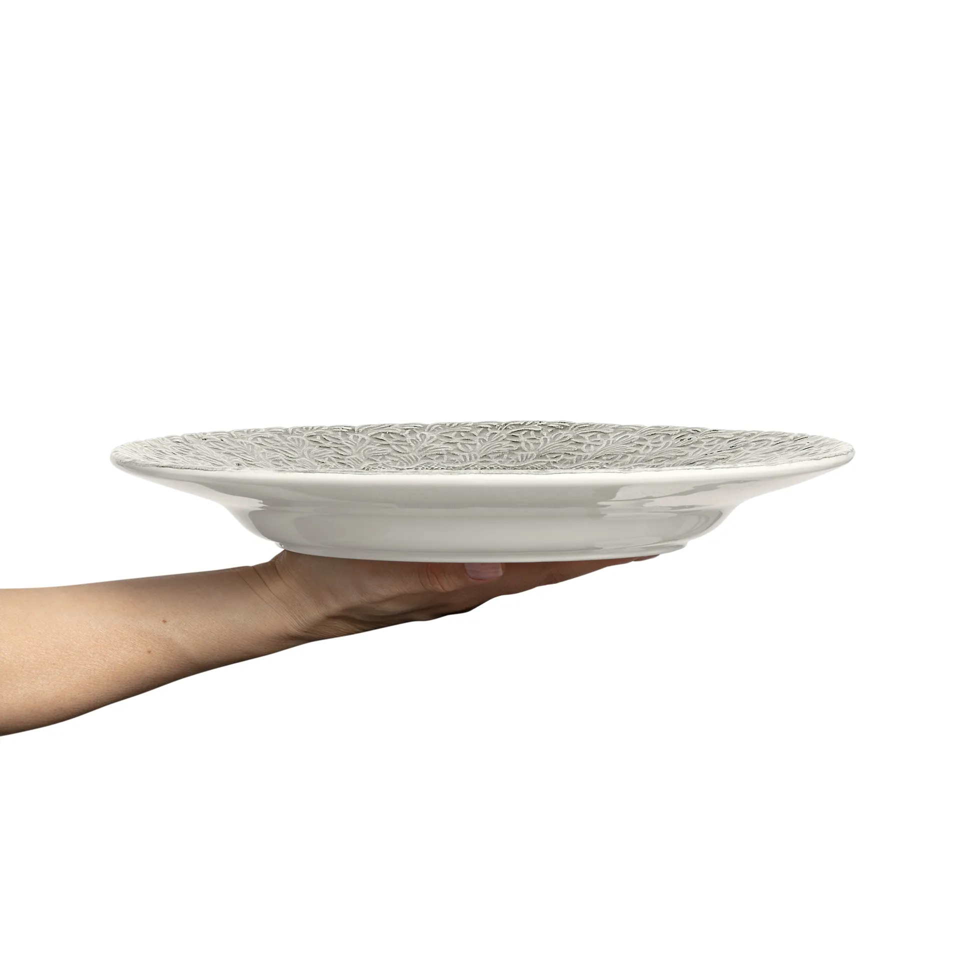Assiette Lace 32 cm, Gris Mateus
