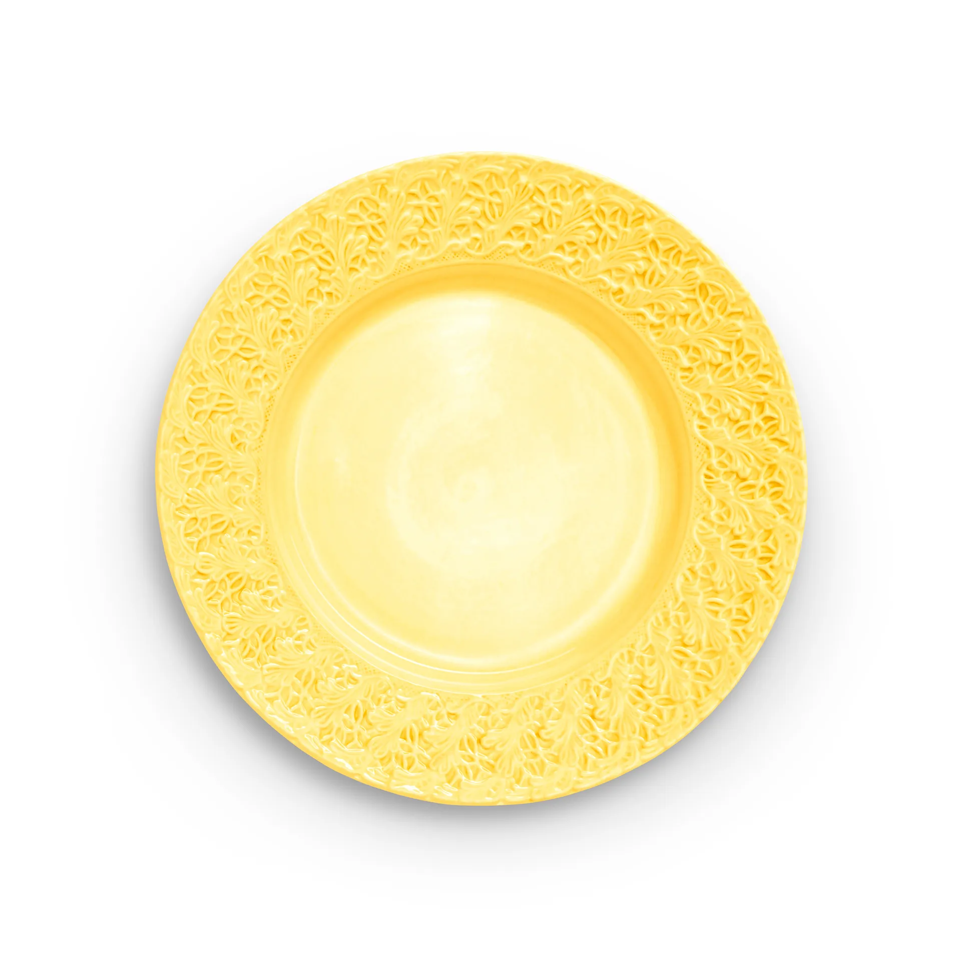 Assiette Lace 32 cm, Jaune Mateus