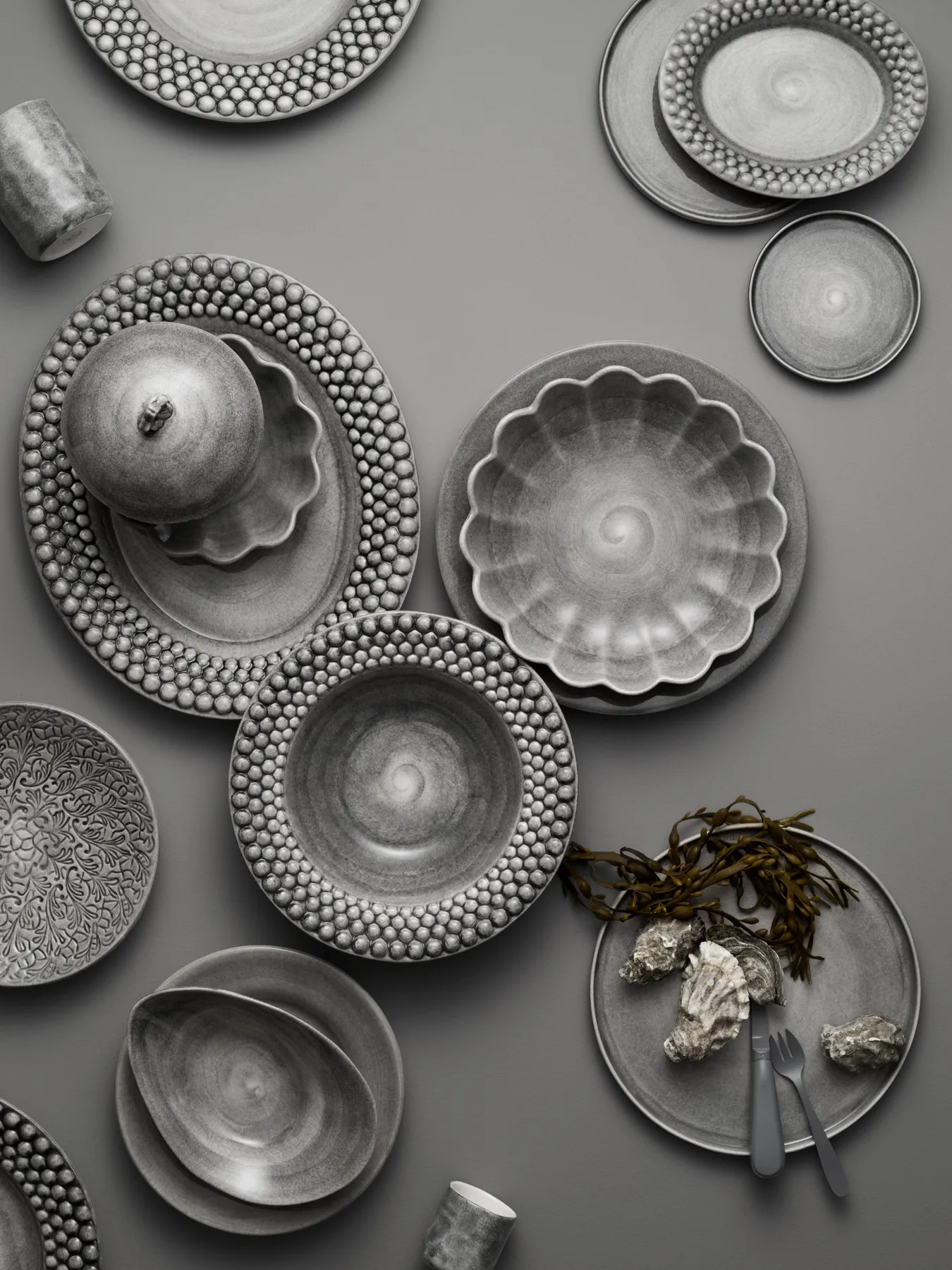 Assiette MSY 13 cm, Gris Mateus