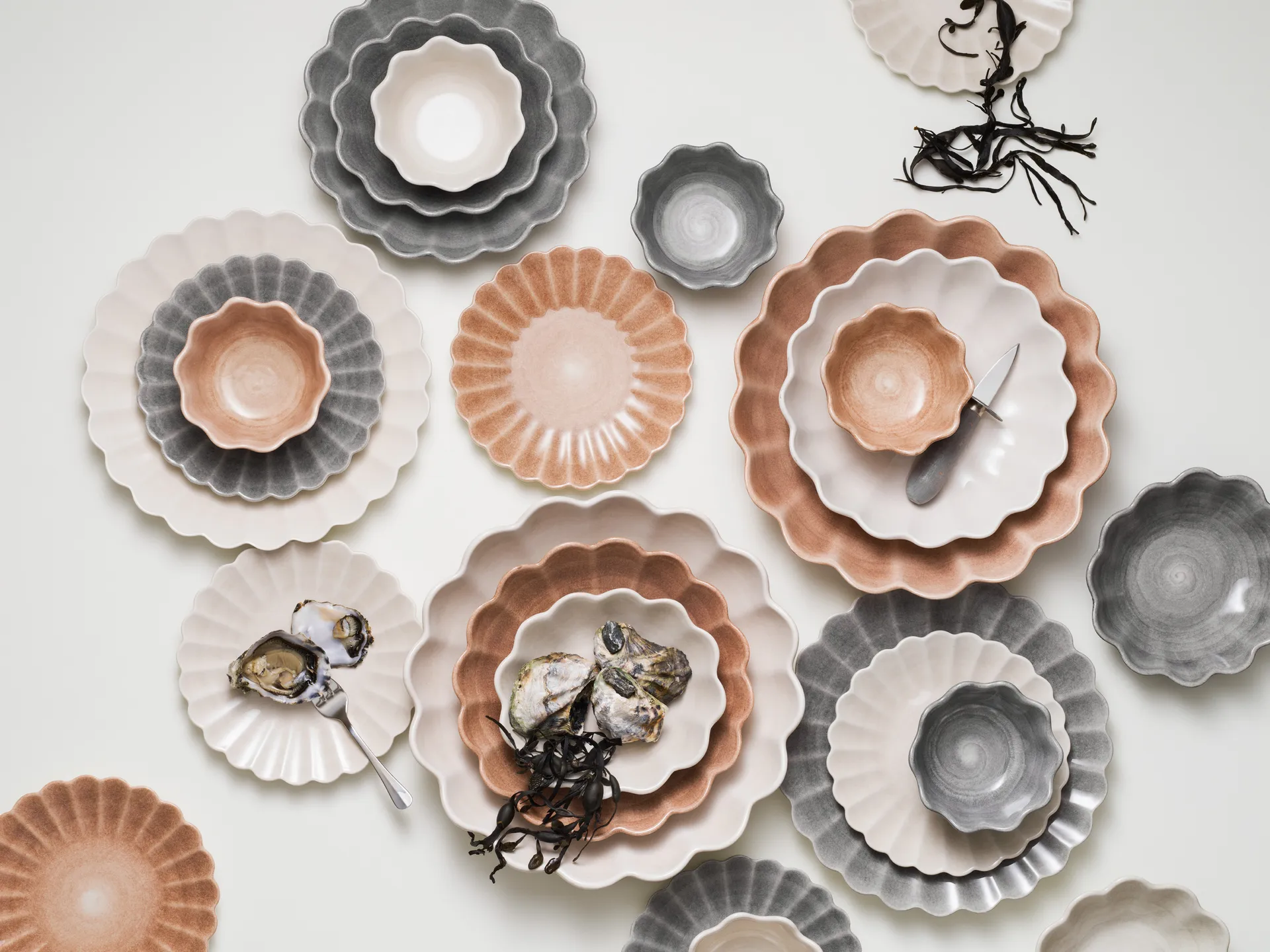 Assiette Oyster 20 cm, Blanc Mateus