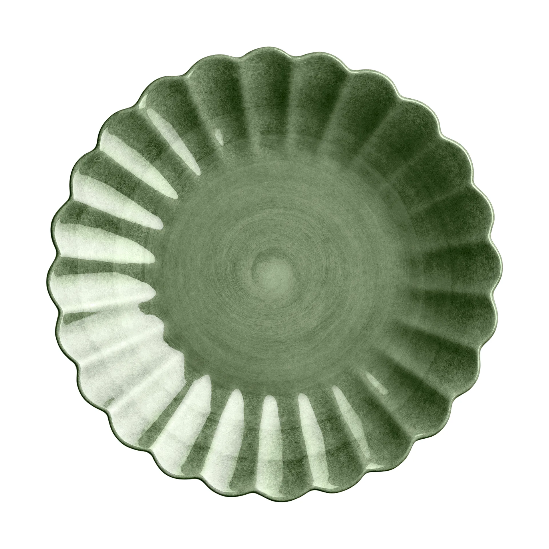 Assiette Oyster 20 cm, Forest green Mateus