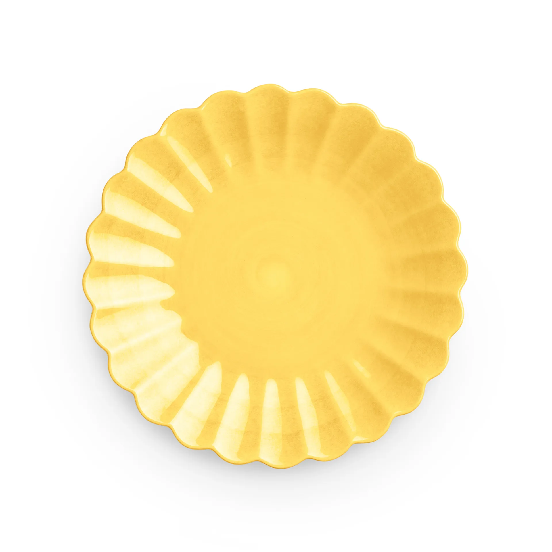 Assiette Oyster 20 cm, Jaune Mateus