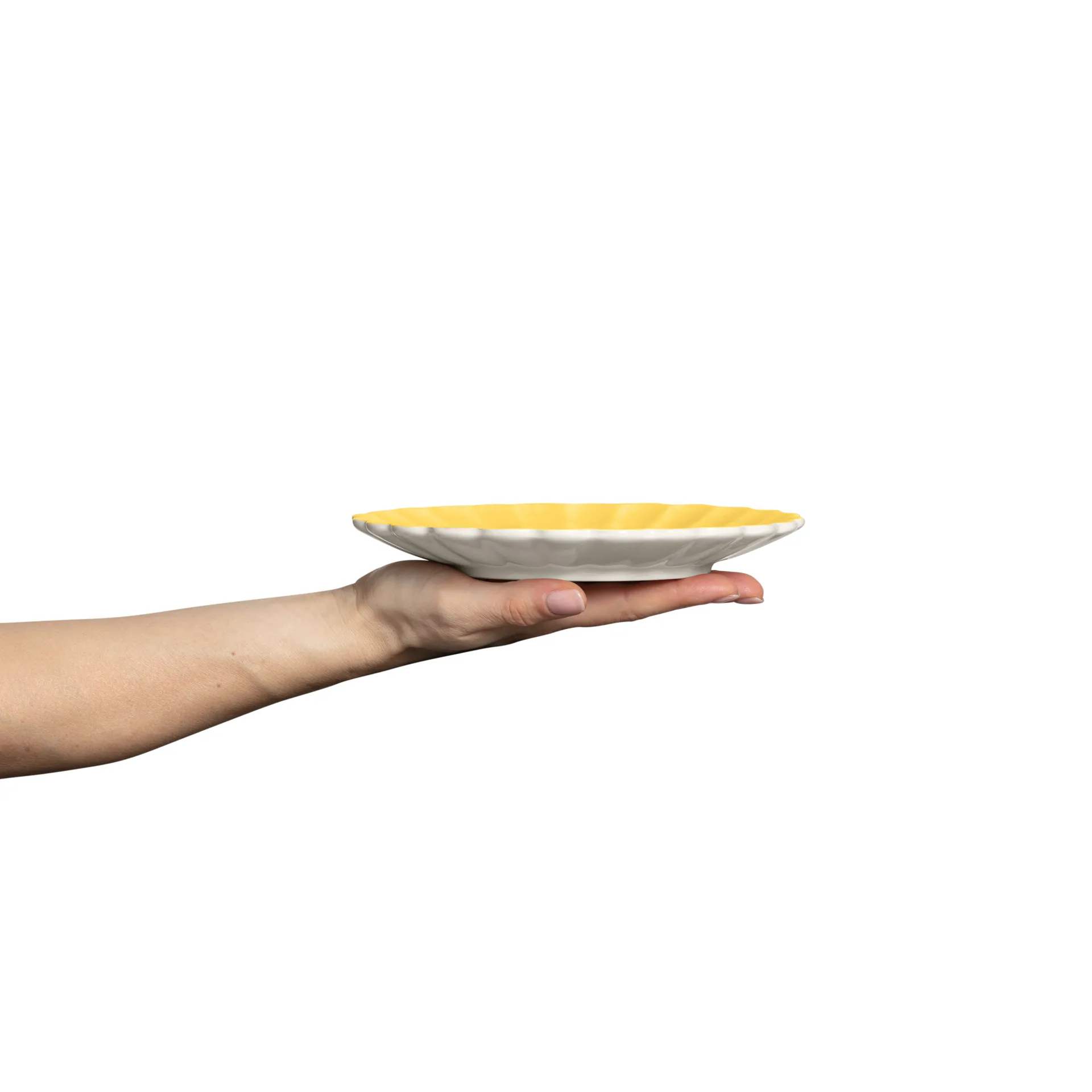 Assiette Oyster 20 cm, Jaune Mateus