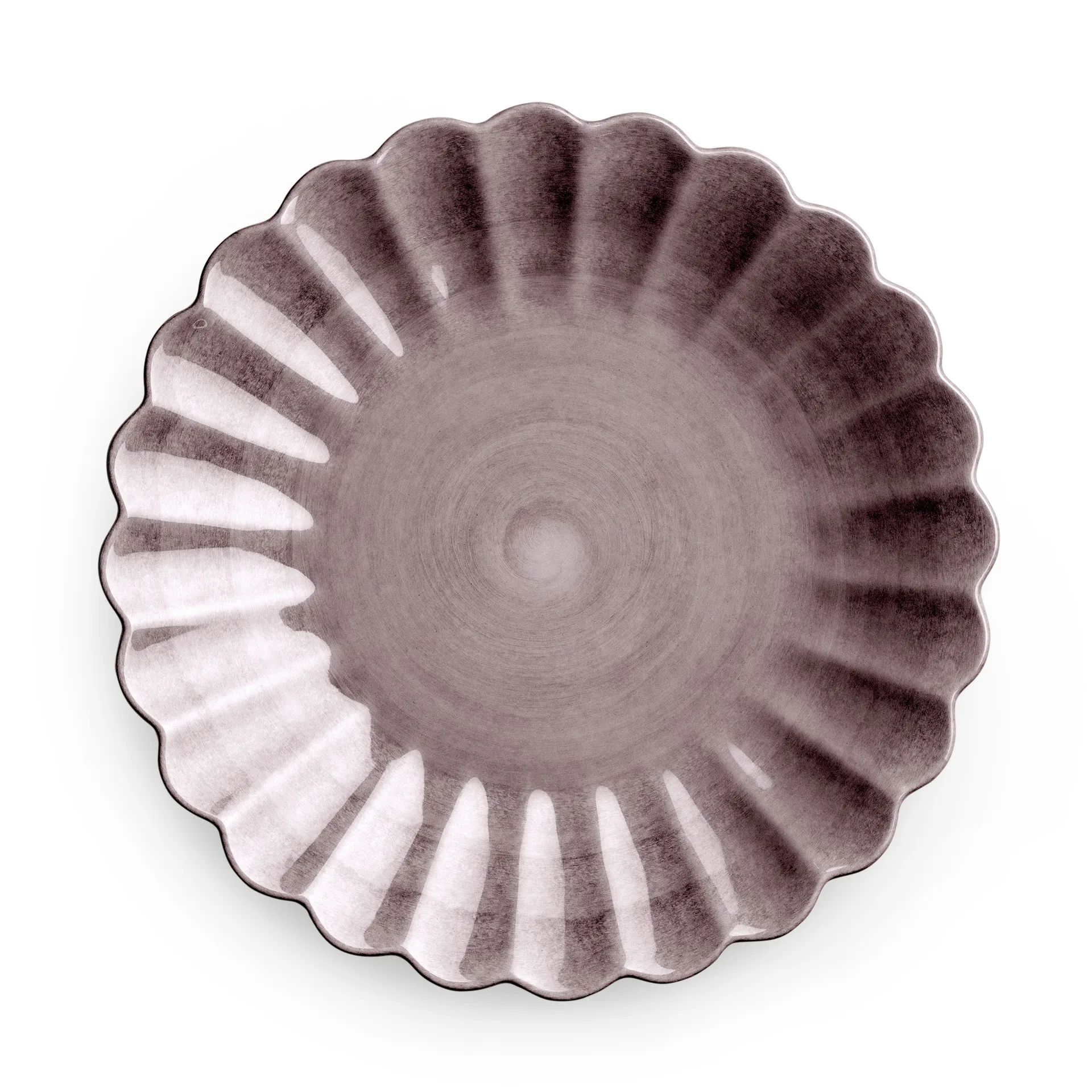 Assiette Oyster 20 cm, Plommon Mateus