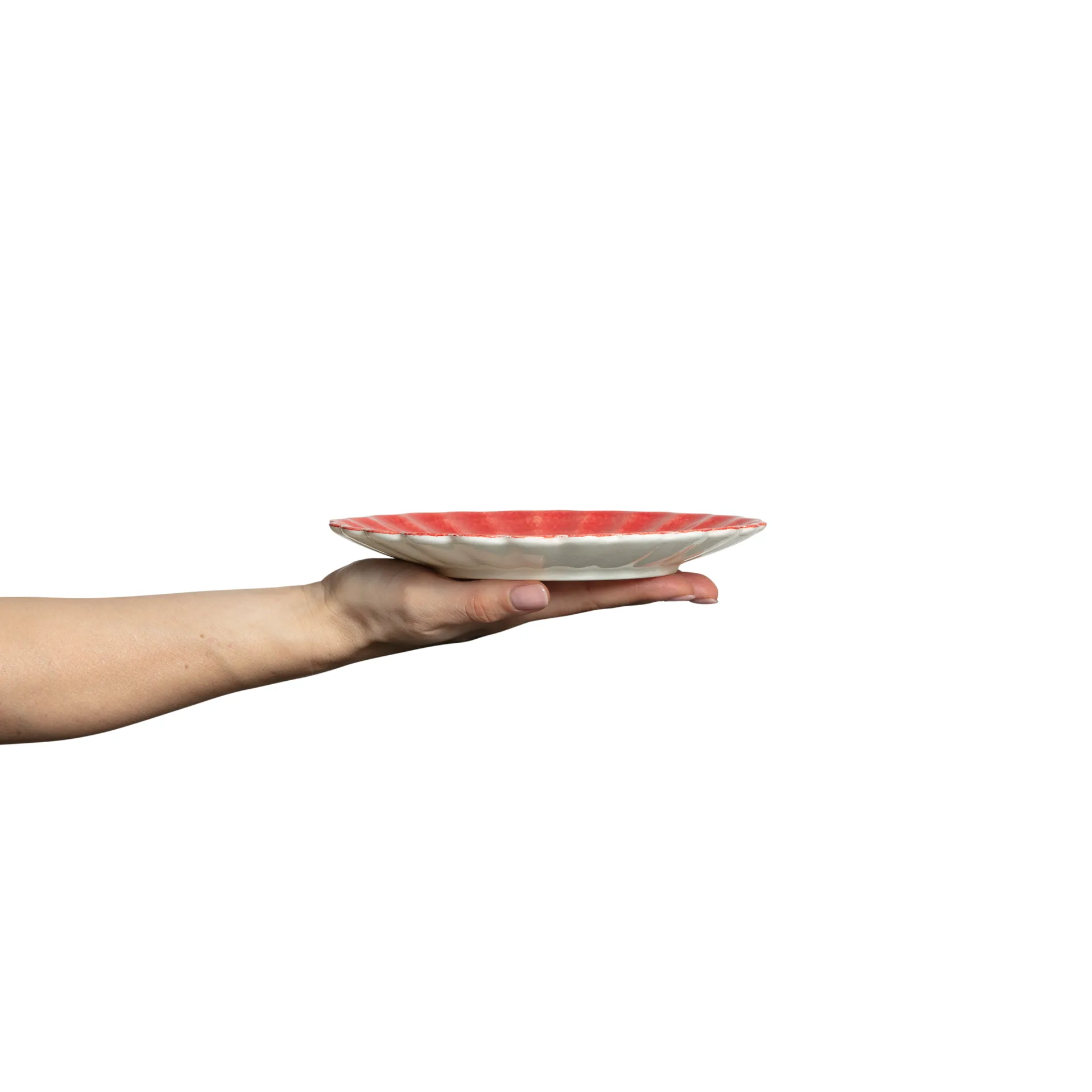 Assiette Oyster 20 cm, Rouge Mateus