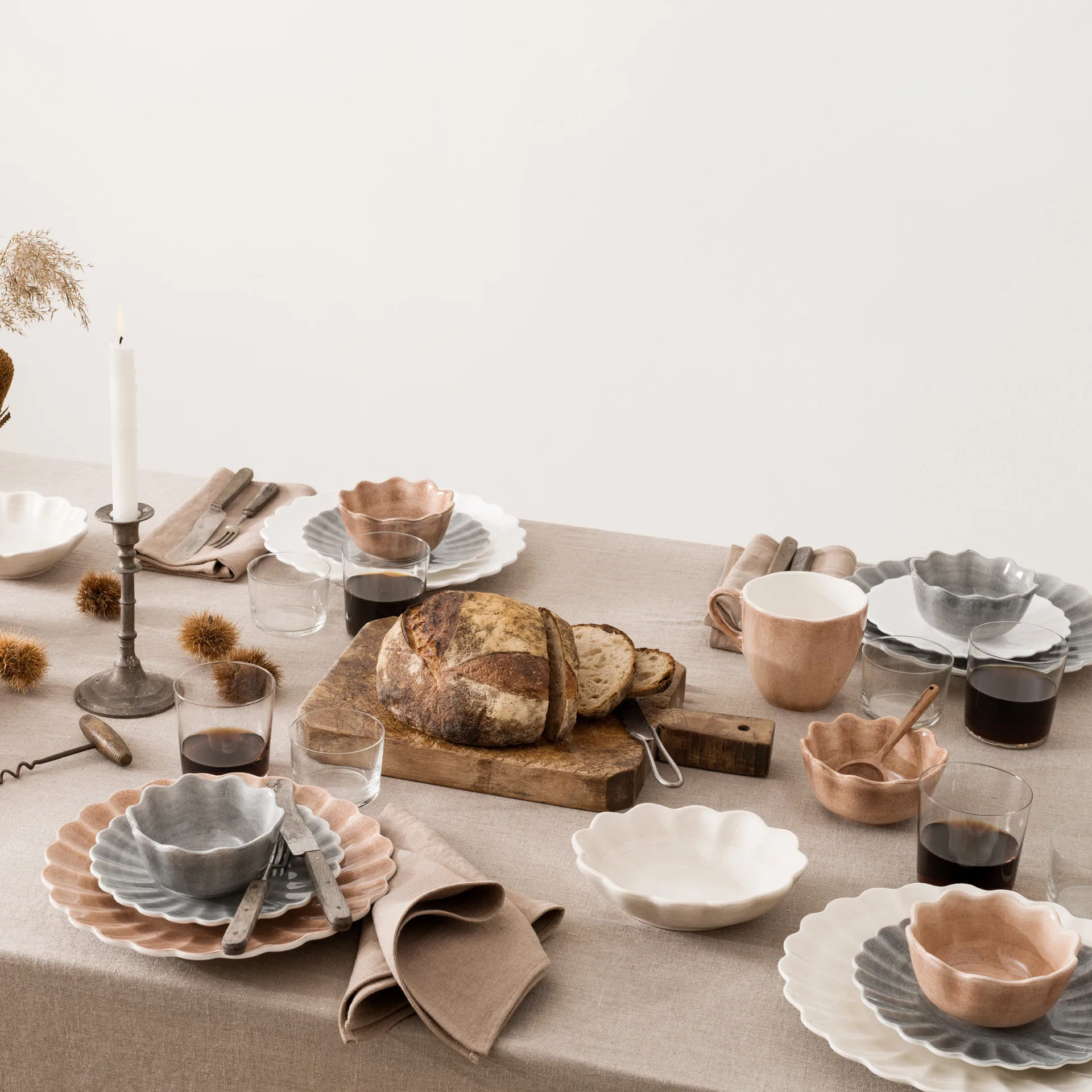 Assiette Oyster 28 cm, Blanc Mateus
