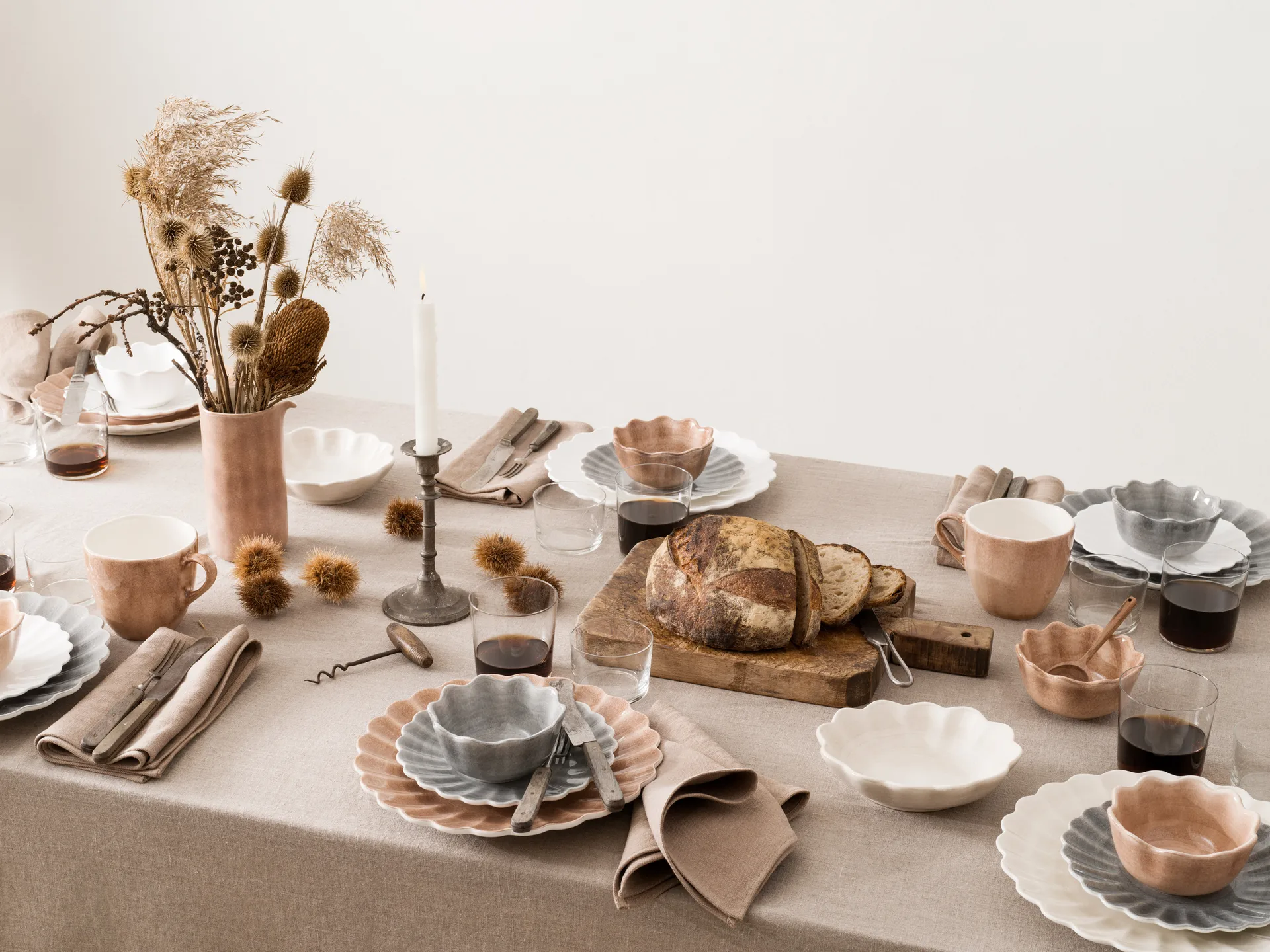 Assiette Oyster 28 cm, Blanc Mateus