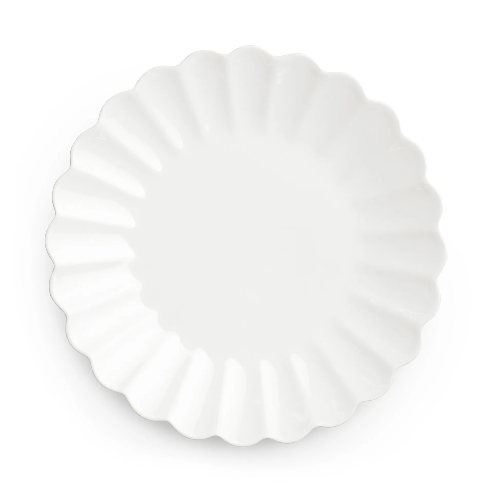 Assiette Oyster 28 cm, Blanc Mateus