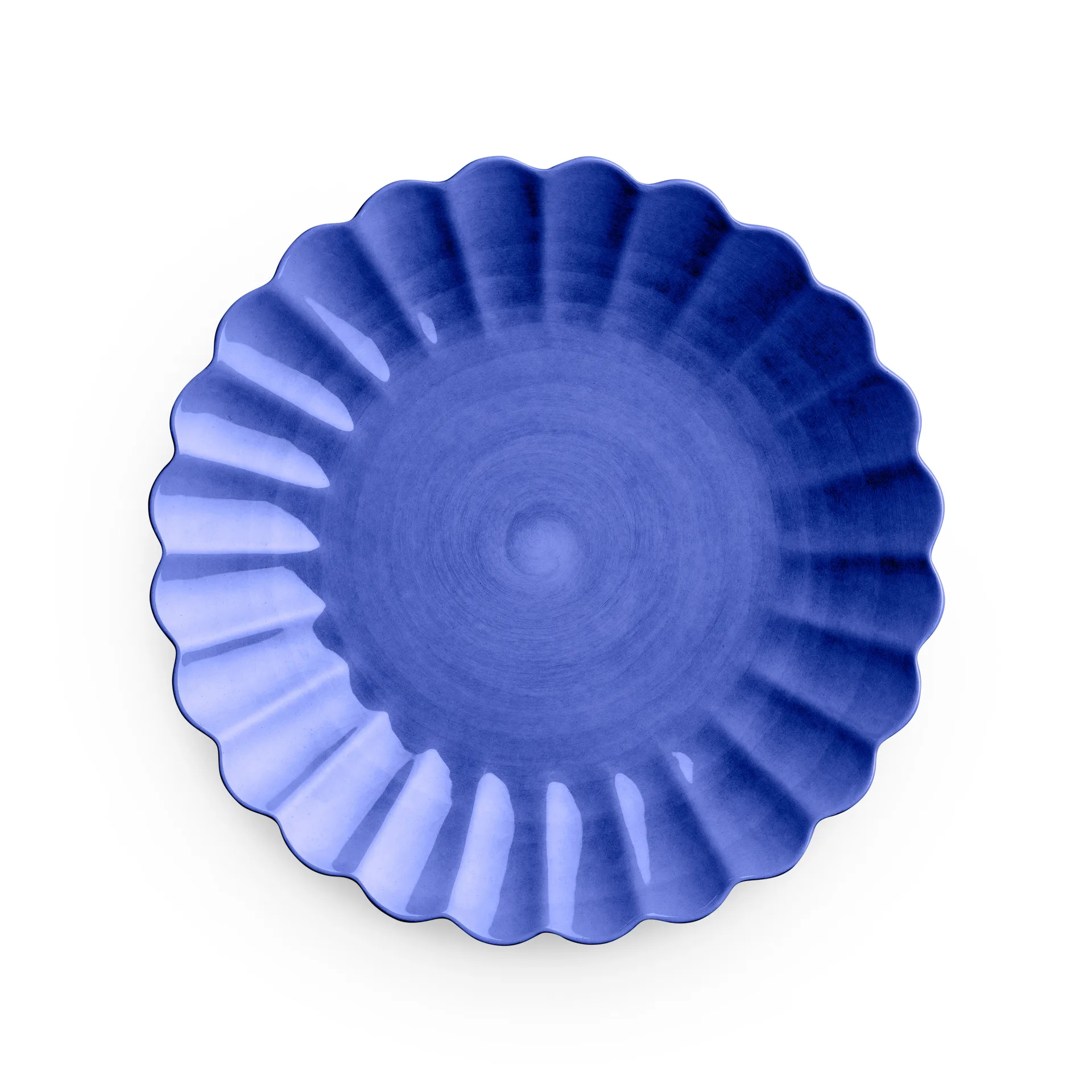 Assiette Oyster 28 cm, Bleu Mateus