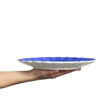 Assiette Oyster 28 cm - Bleu - Mateus