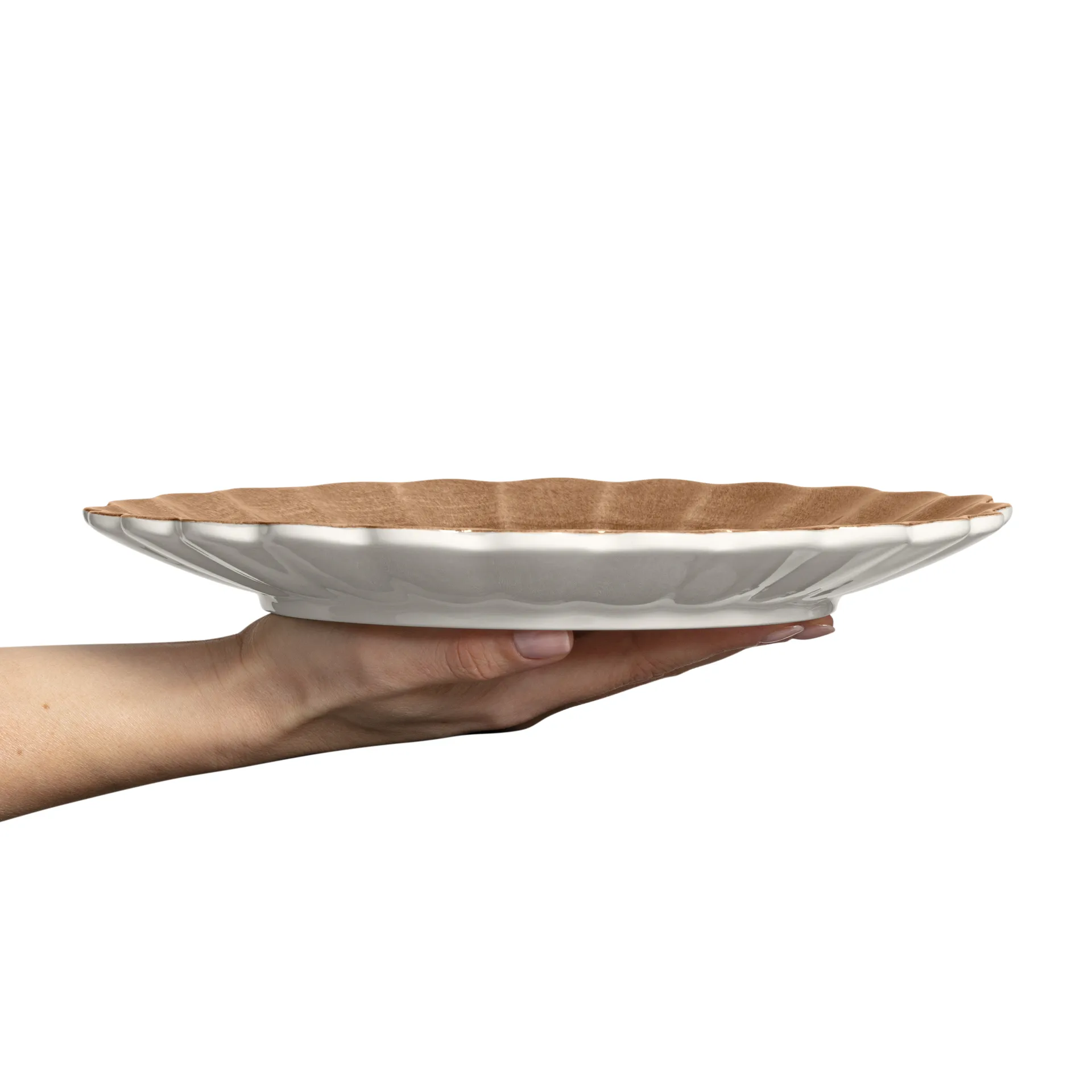 Assiette Oyster 28 cm, Cinnamon Mateus