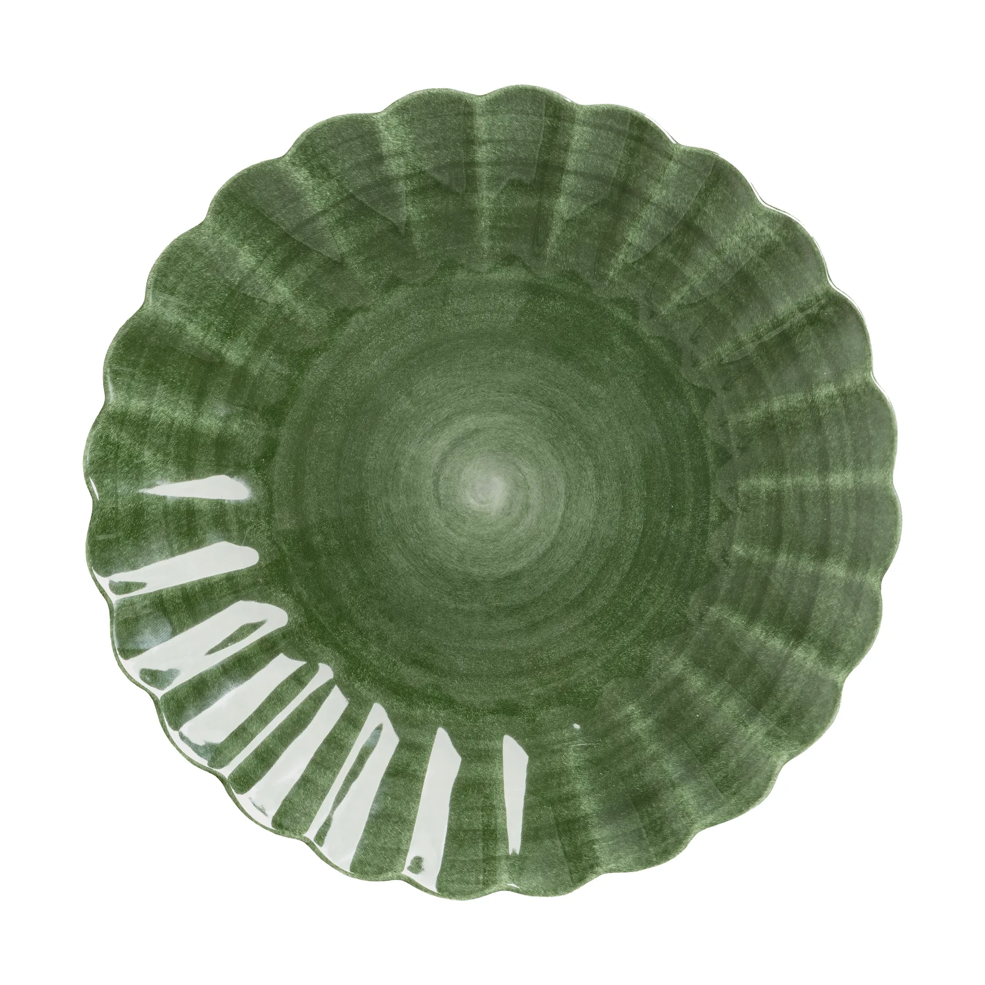 Assiette Oyster 28 cm, Forest green Mateus