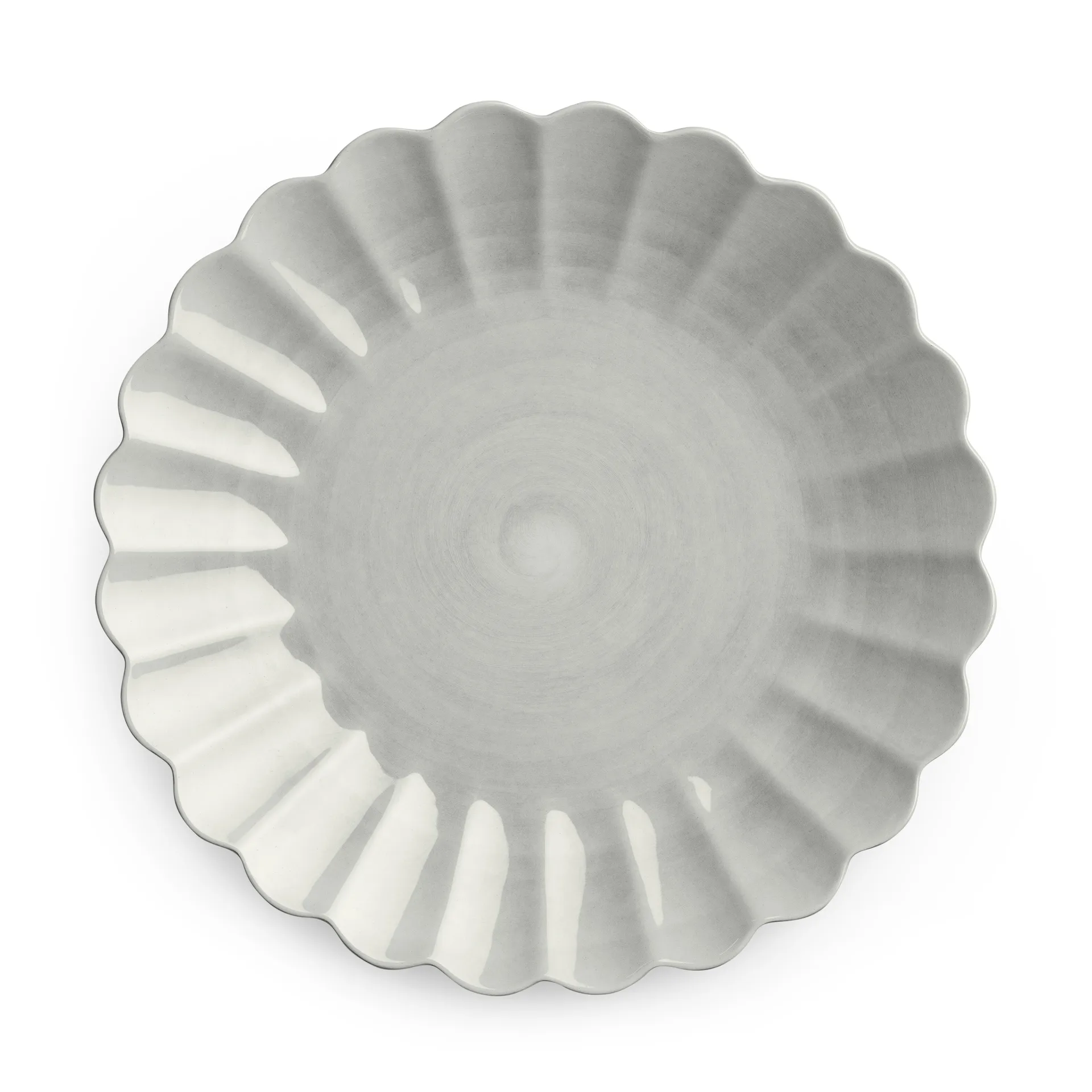 Assiette Oyster 28 cm, Gris Mateus