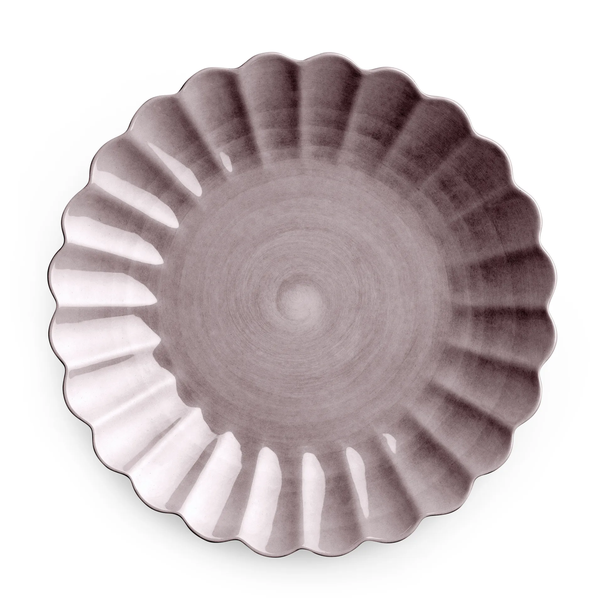 Assiette Oyster 28 cm, Plommon Mateus