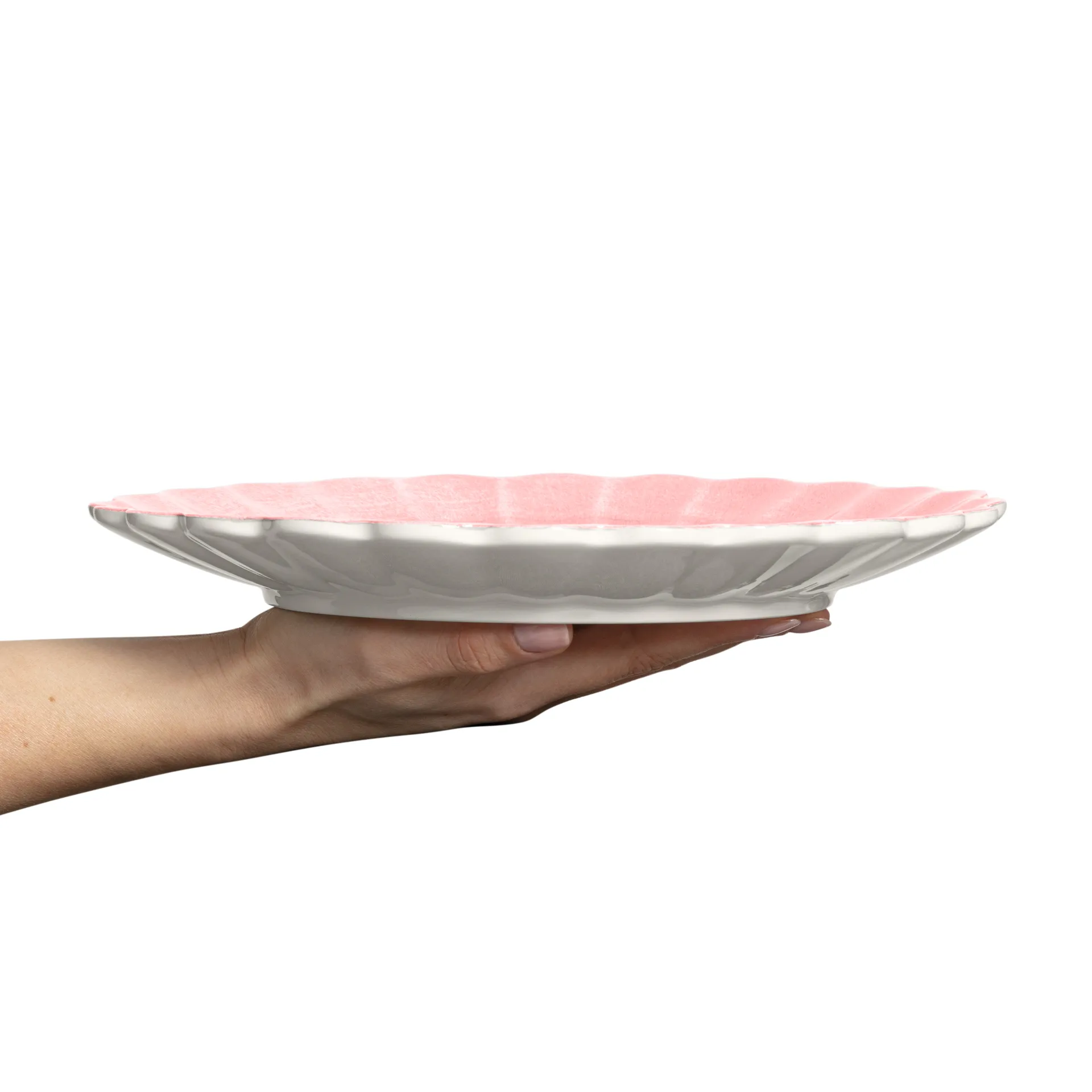 Assiette Oyster 28 cm, Rose clair Mateus
