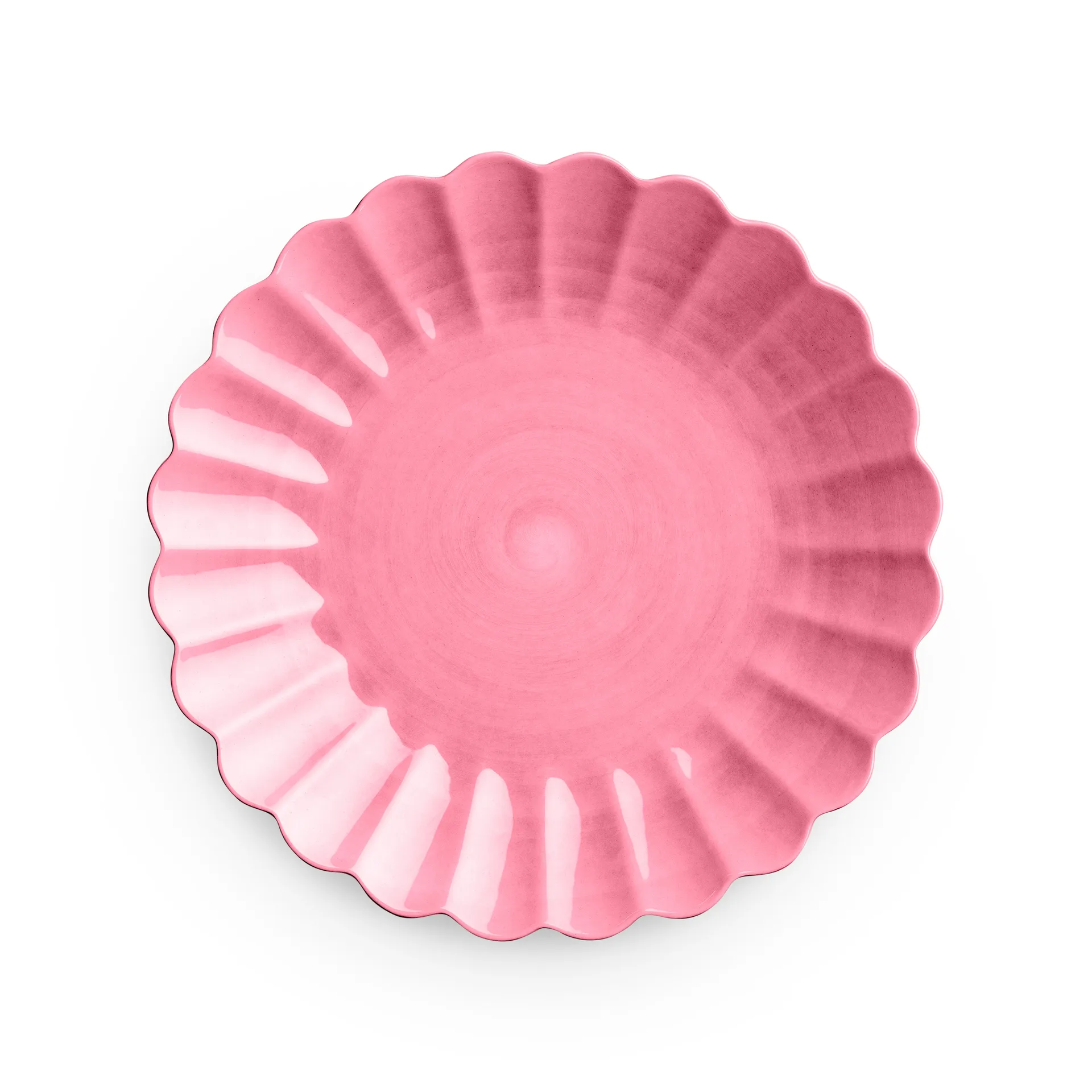 Assiette Oyster 28 cm, Rose Mateus