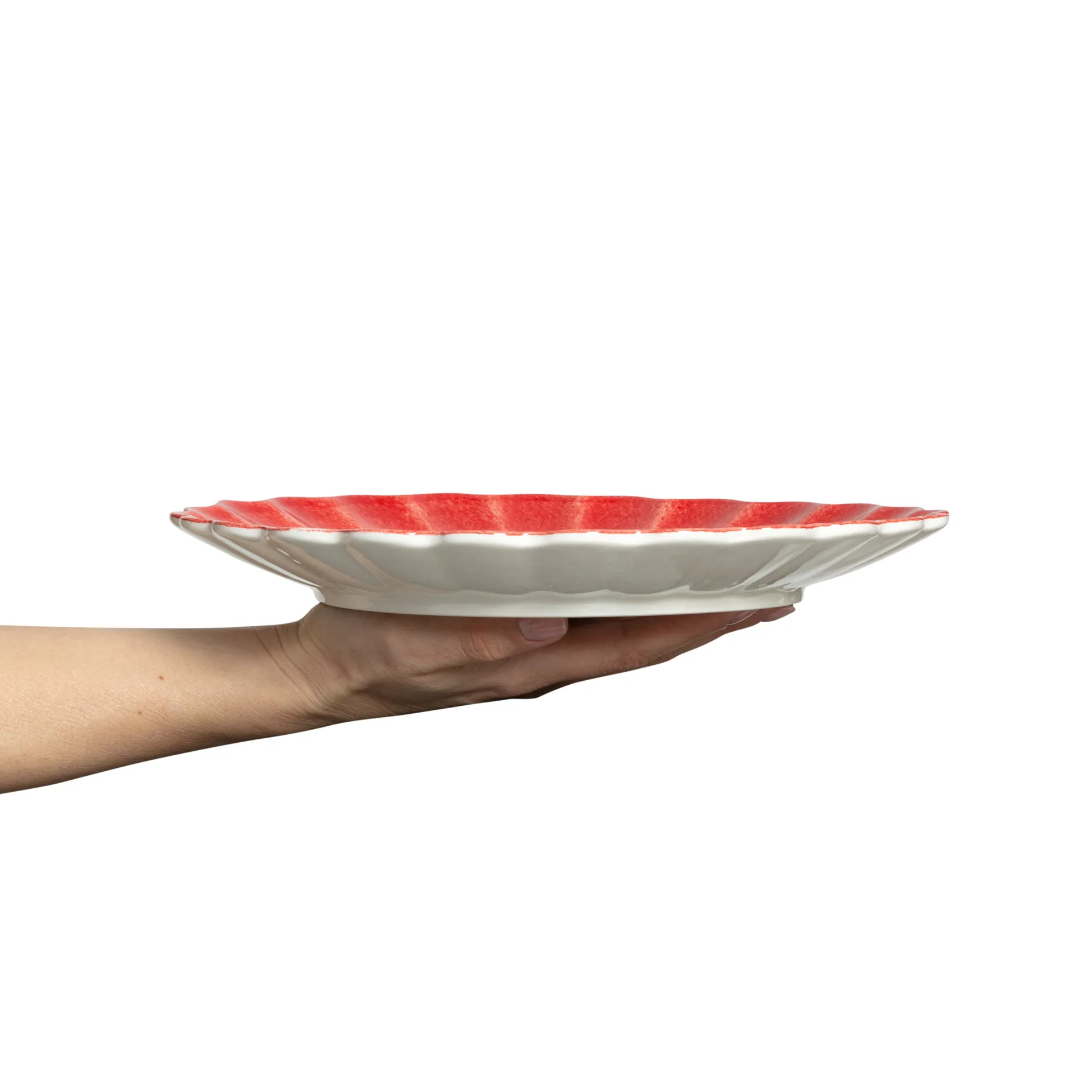 Assiette Oyster 28 cm, Rouge Mateus