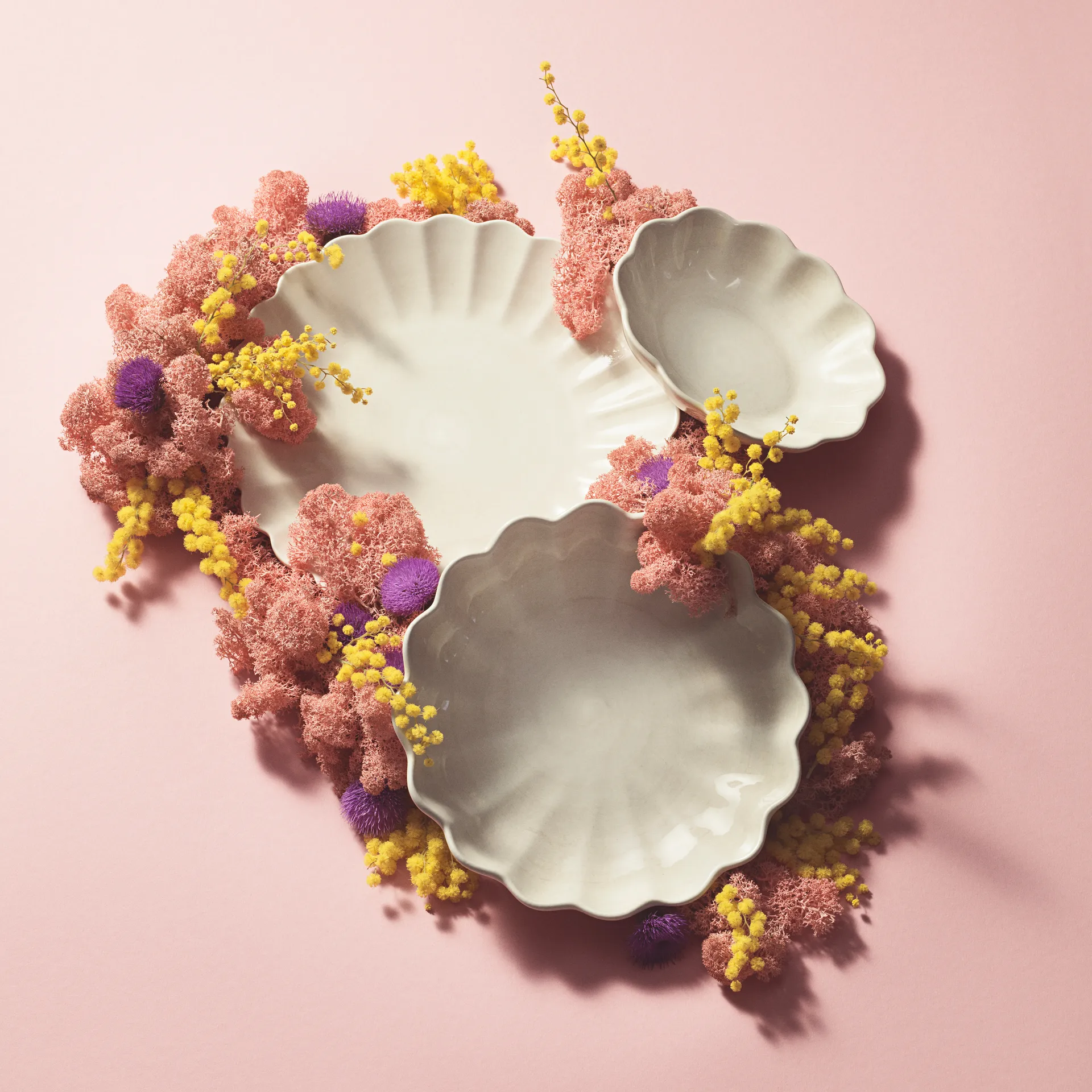 Assiette Oyster 28 cm, Sable Mateus