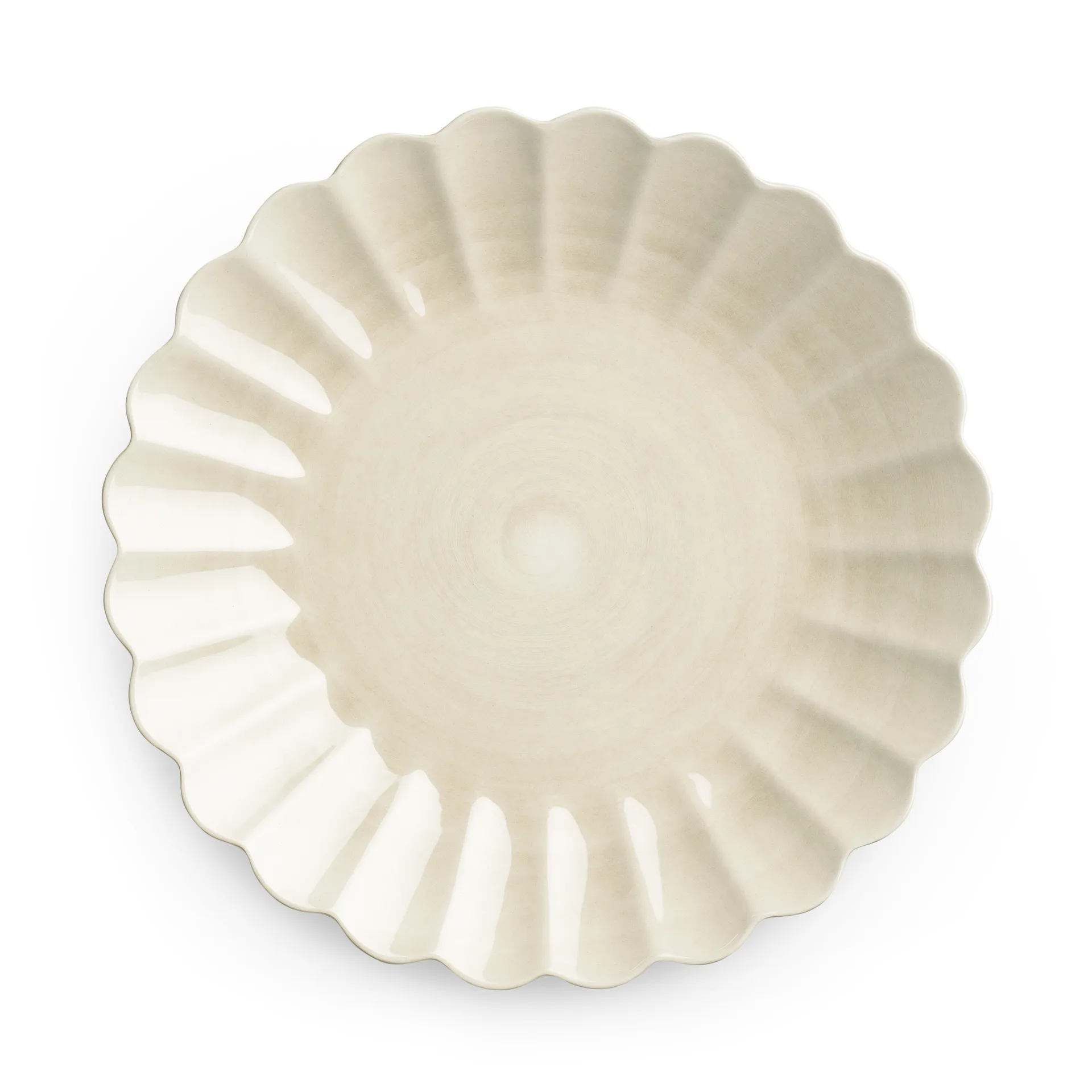 Assiette Oyster 28 cm, Sable Mateus