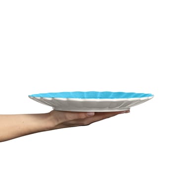 Assiette Oyster 28 cm - Turquoise - Mateus