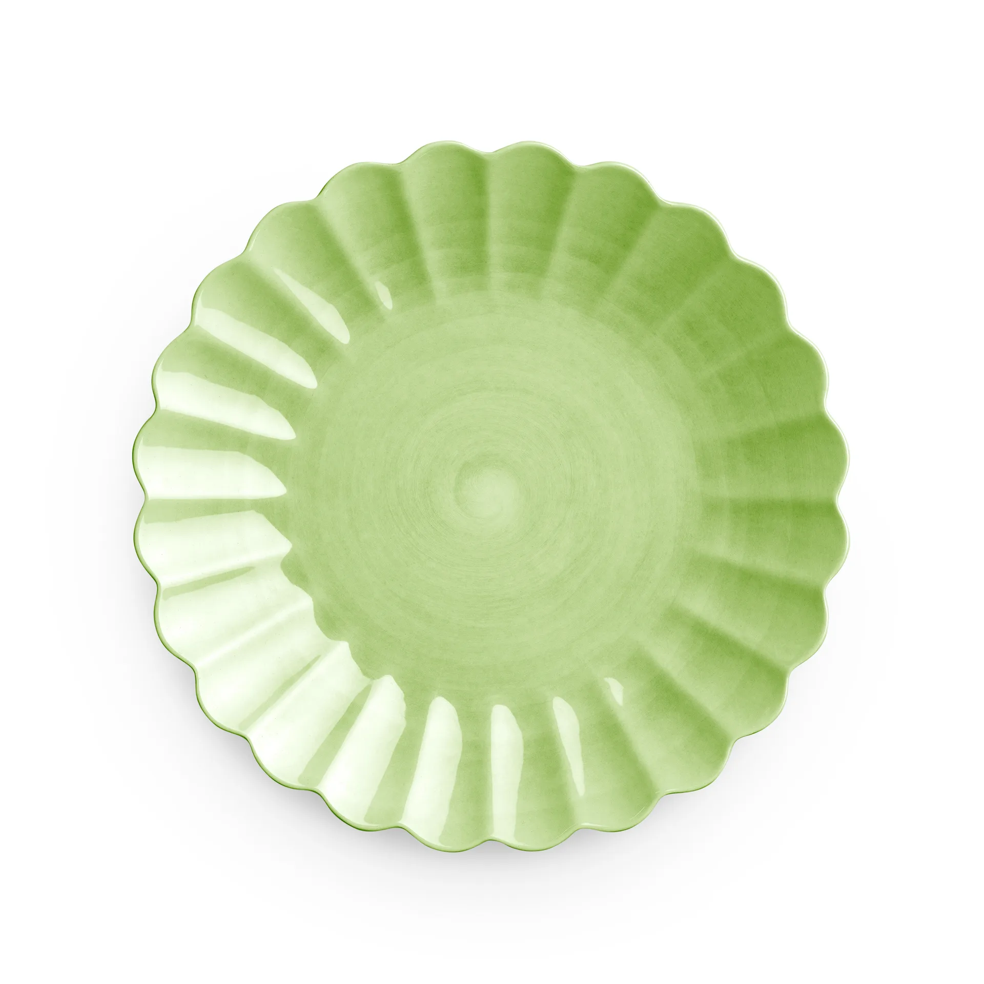 Assiette Oyster 28 cm, Vert Mateus