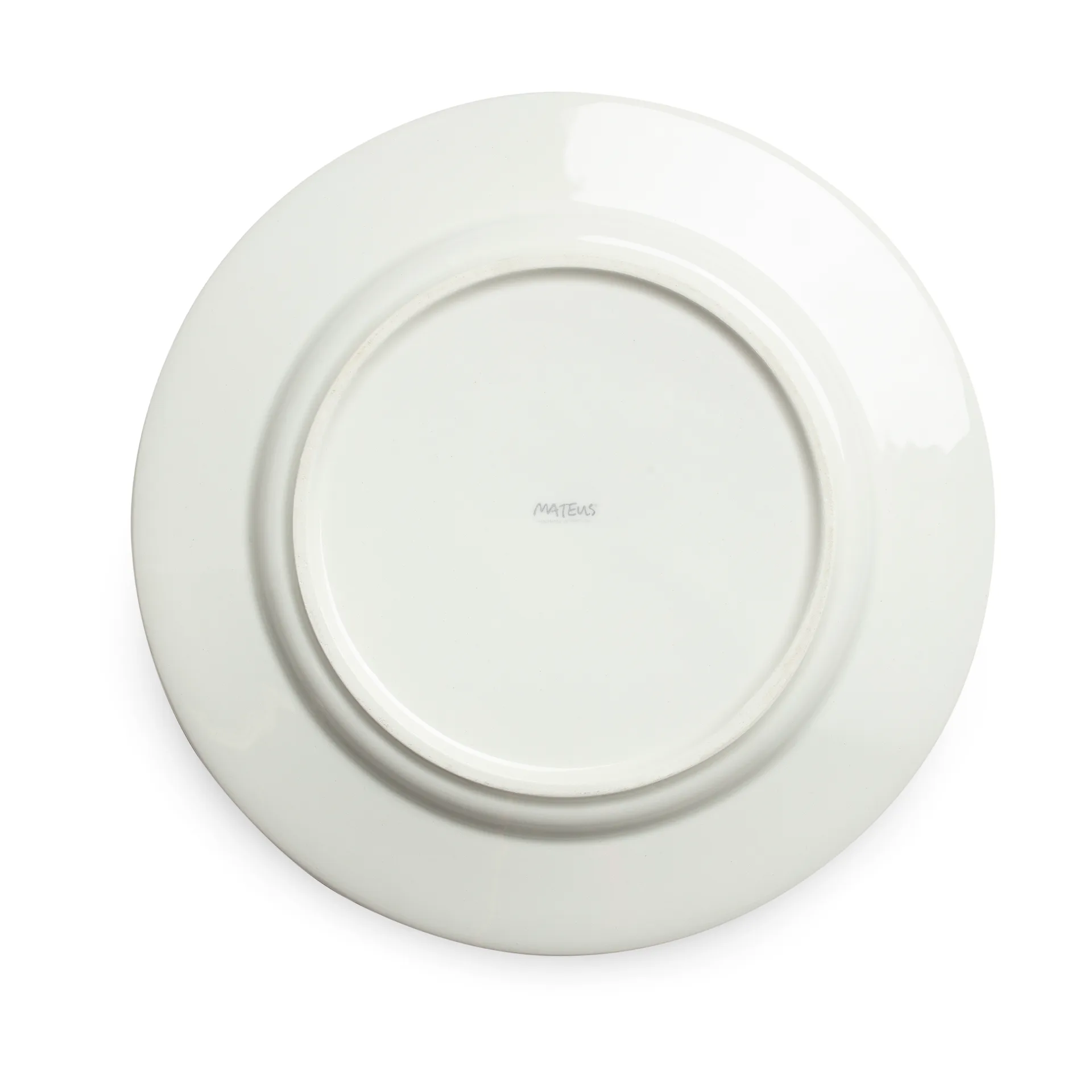 Assiette plate Flowers water lilies Ø28 cm, Blanc Mateus