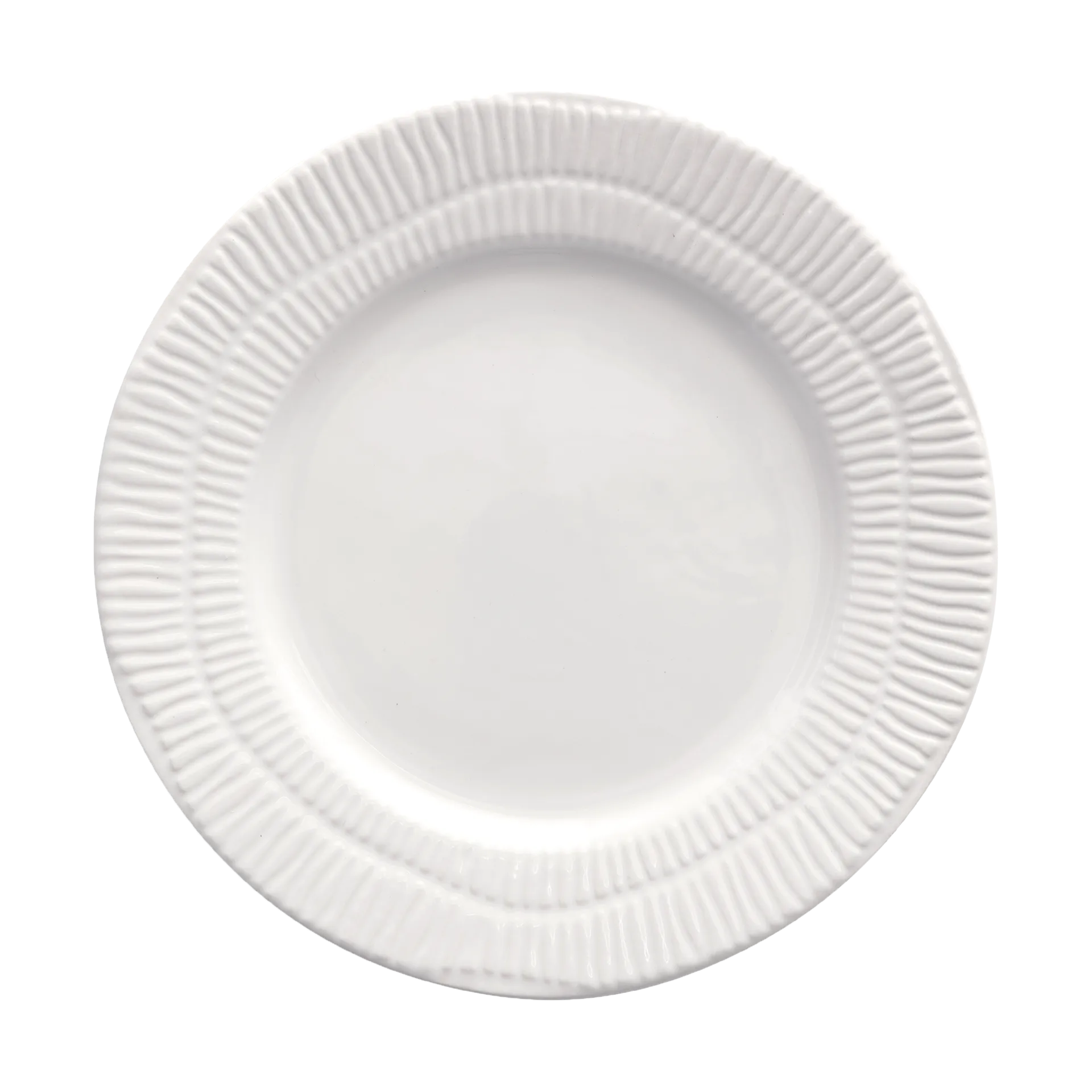 Assiette Stripes Ø21 cm, Blanc Mateus