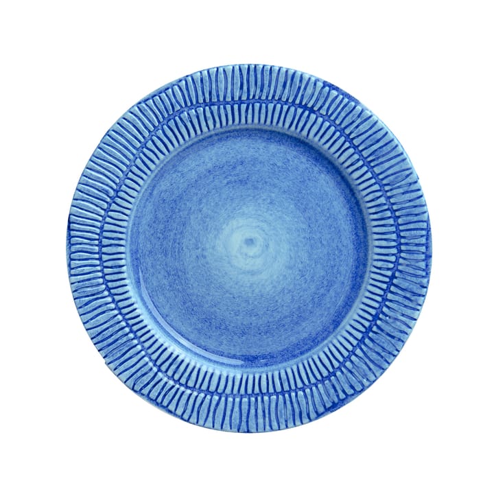 Assiette Stripes Ø21 cm - Bleu clair - Mateus