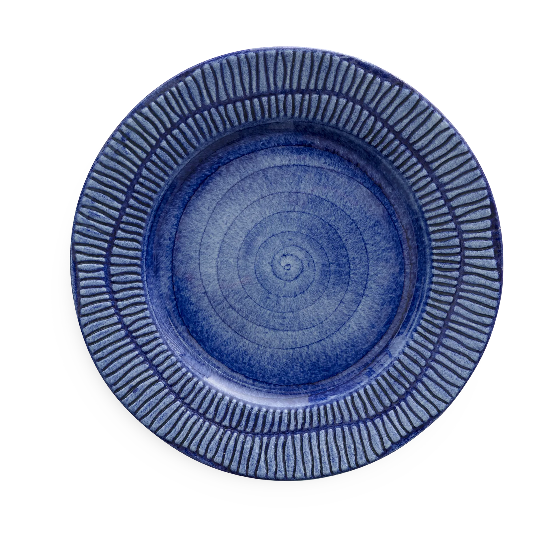 Assiette Stripes Ø21 cm, Bleu Mateus