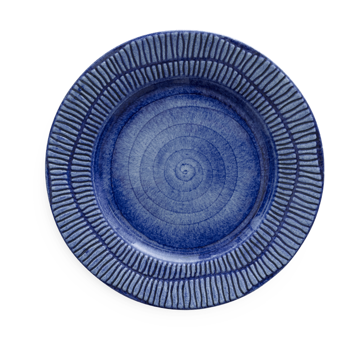 Assiette Stripes Ø21 cm - Bleu - Mateus