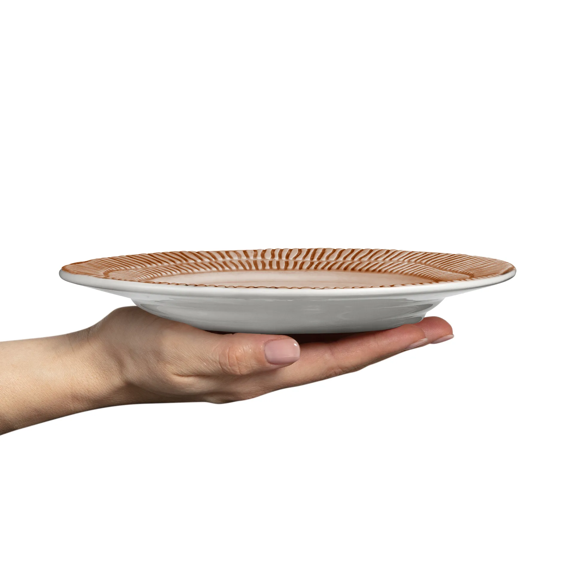 Assiette Stripes Ø21 cm, Cinnamon Mateus