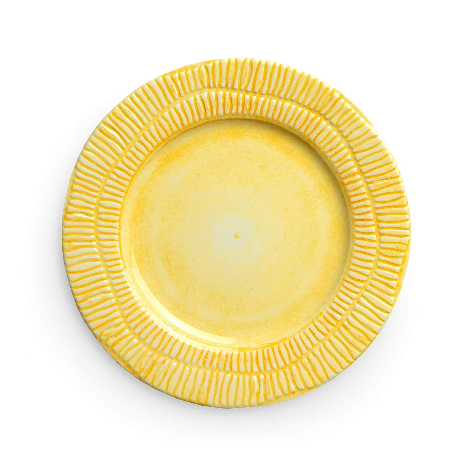 Assiette Stripes Ø21 cm, Jaune Mateus