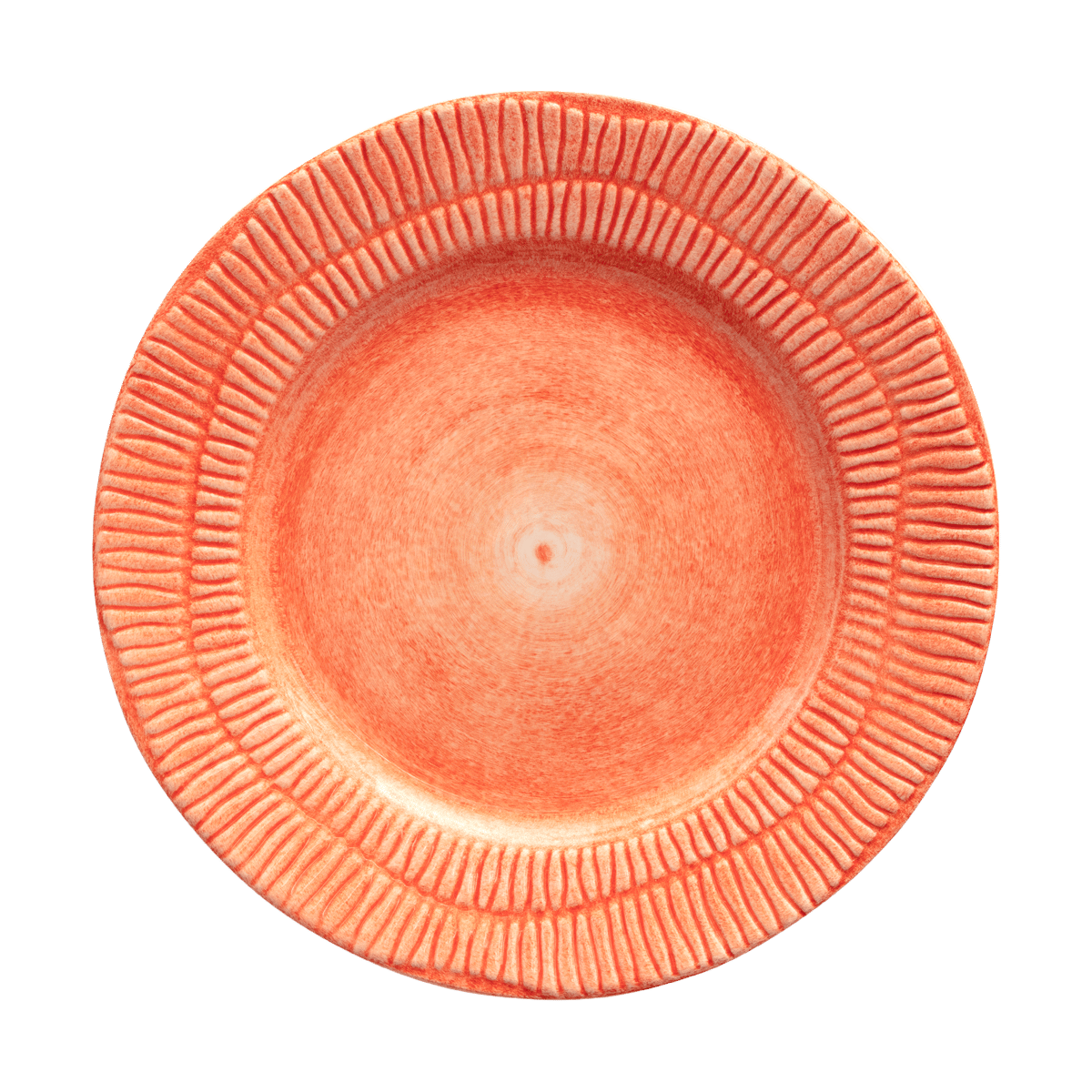 mateus assiette stripes ø21 cm orange