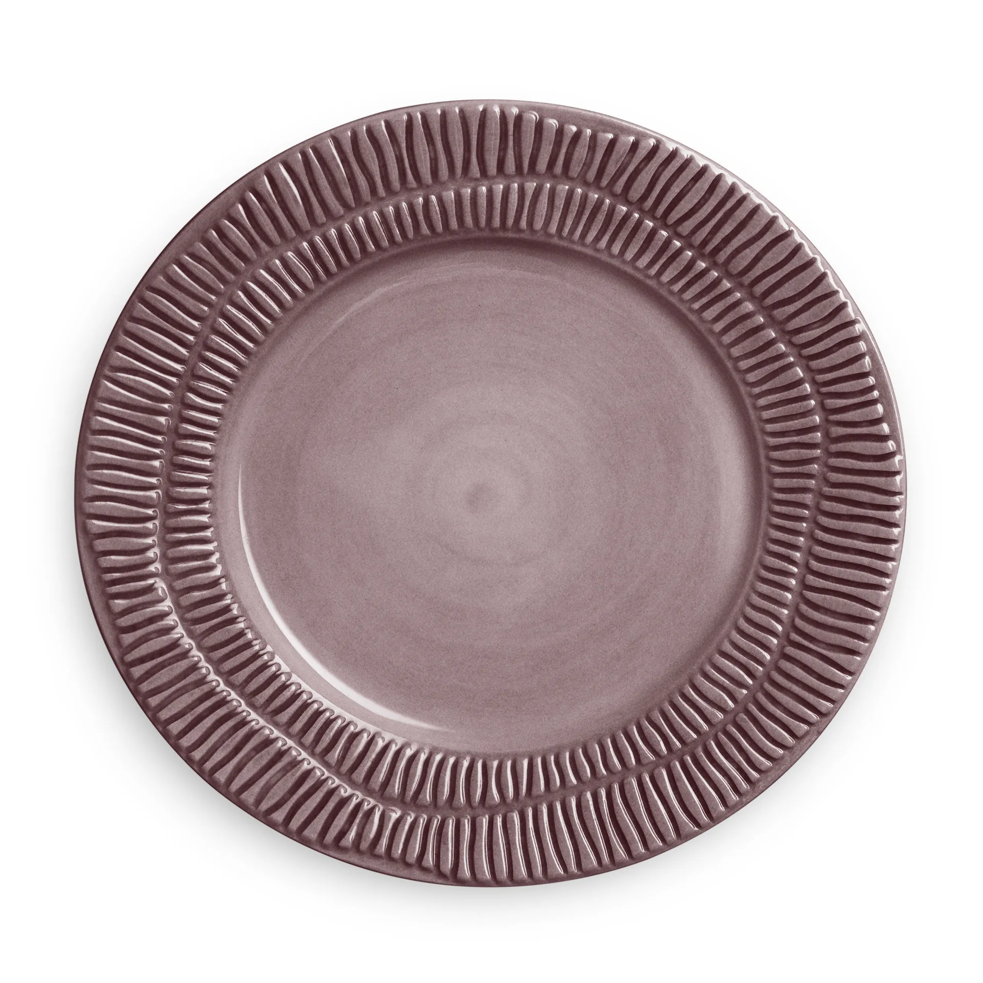 Assiette Stripes Ø21 cm, Plum Mateus