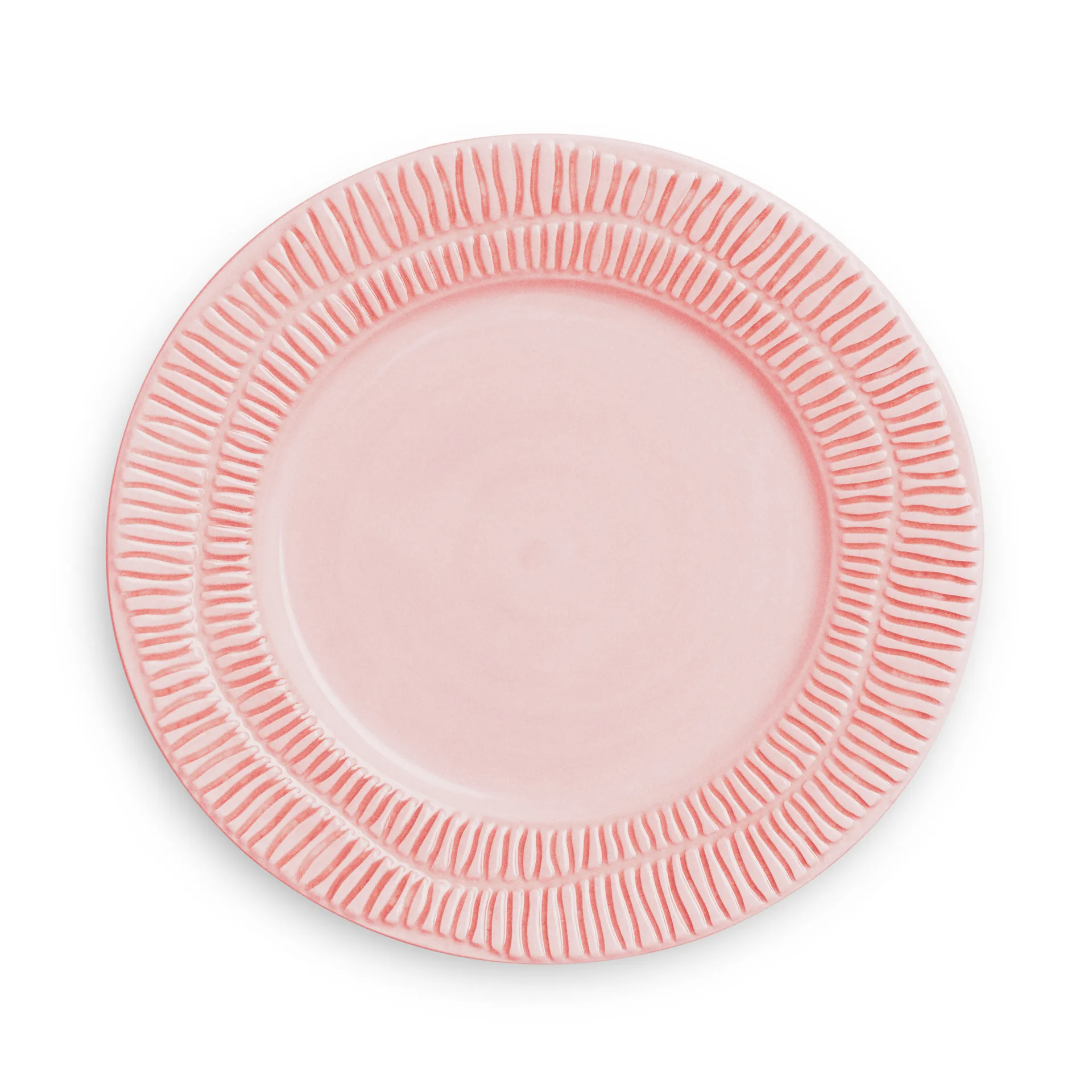 Assiette Stripes Ø21 cm, Rose clair Mateus