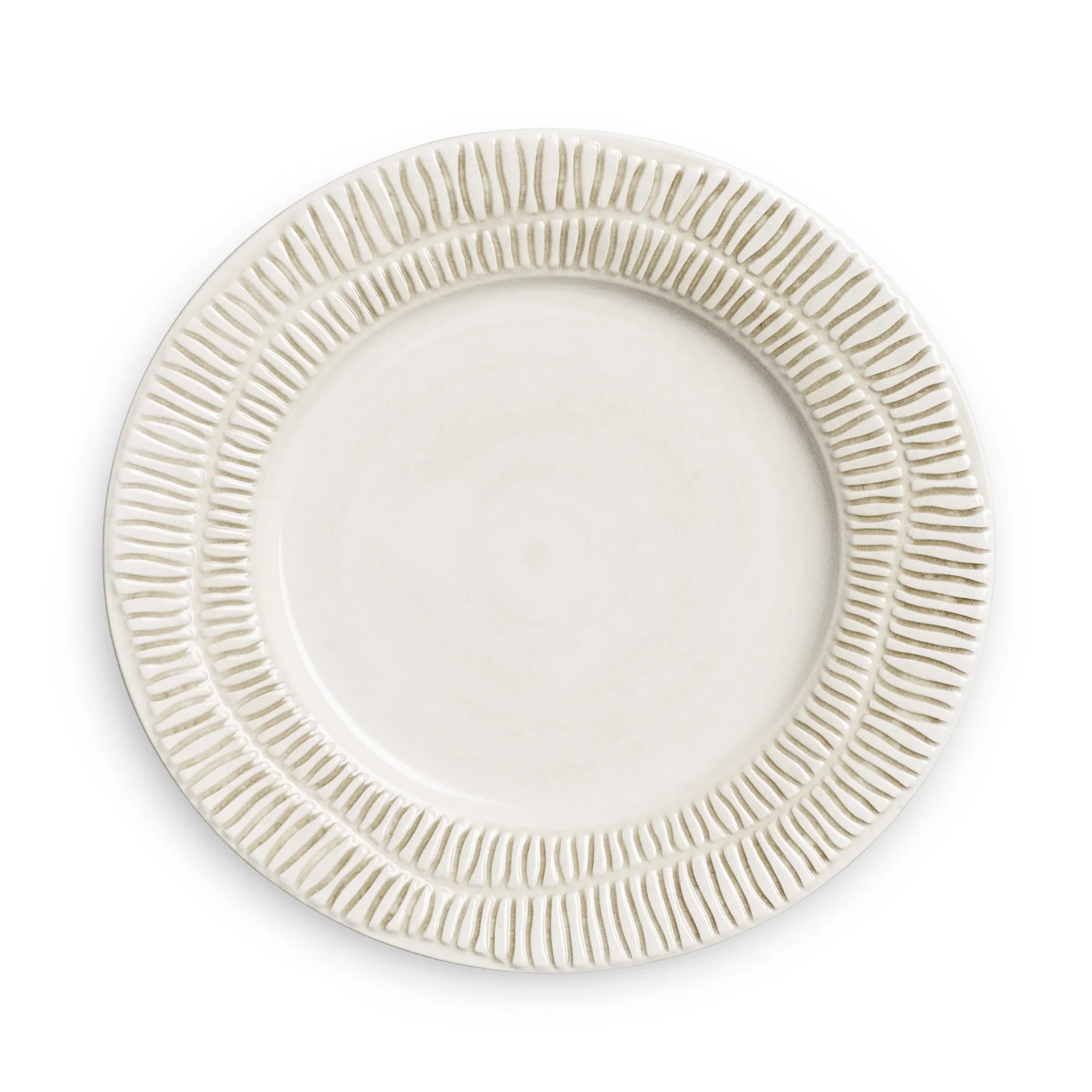 Assiette Stripes Ø21 cm, Sand Mateus