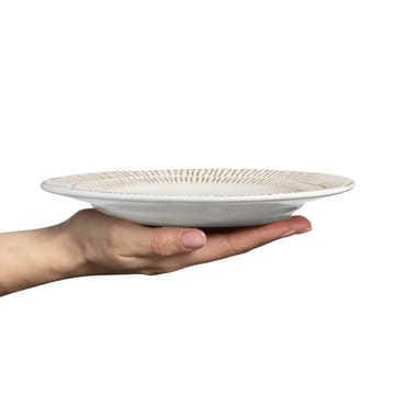 Assiette Stripes Ø21 cm - Sand - Mateus