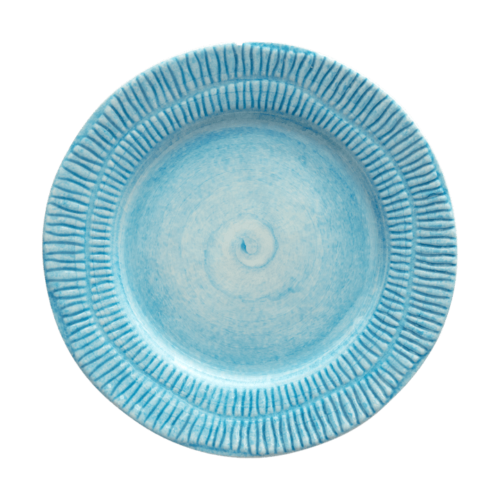 Assiette Stripes Ø21 cm - Turquoise - Mateus