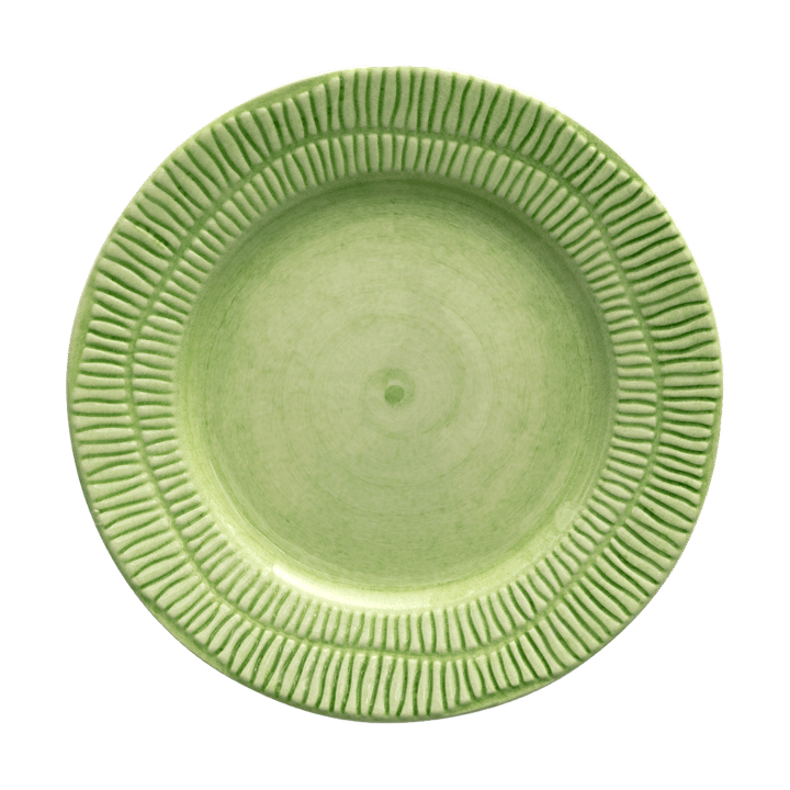 Assiette Stripes Ø21 cm - Vert - Mateus