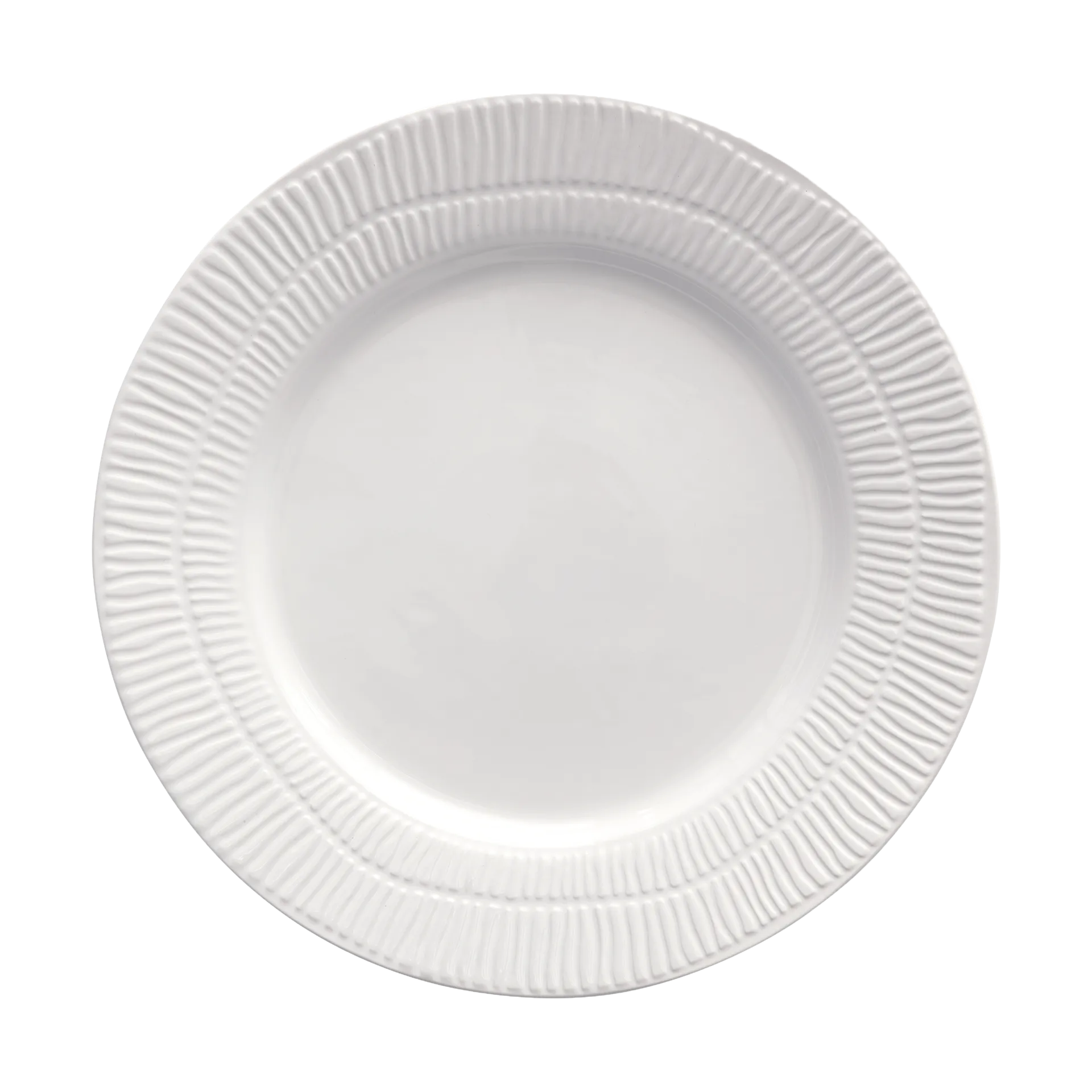 Assiette Stripes Ø28 cm, Blanc Mateus