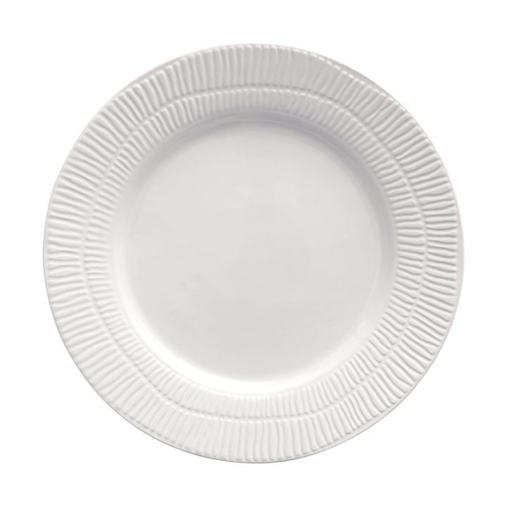 Assiette Stripes Ø28 cm - Blanc - Mateus