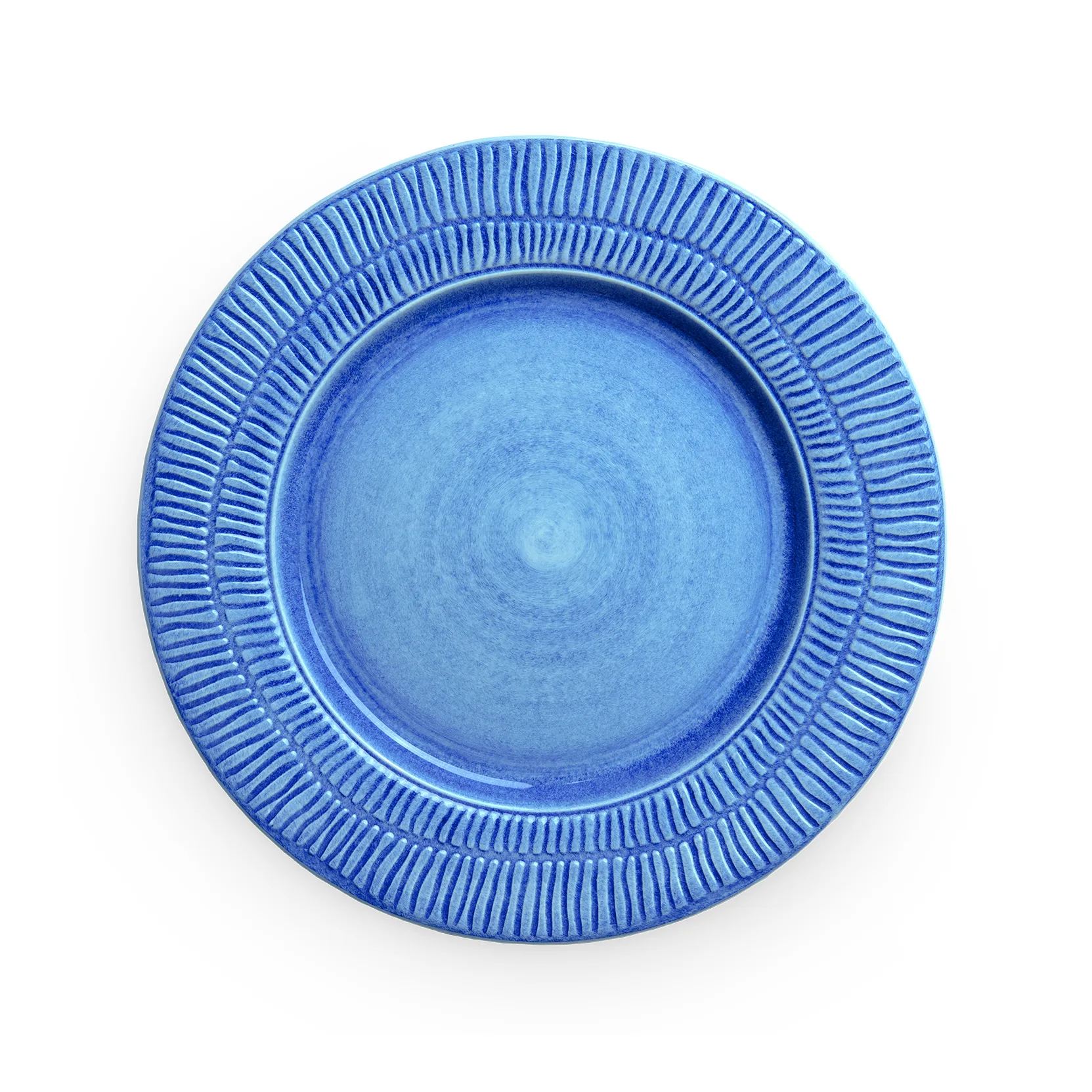 Assiette Stripes Ø28 cm, Bleu clair Mateus