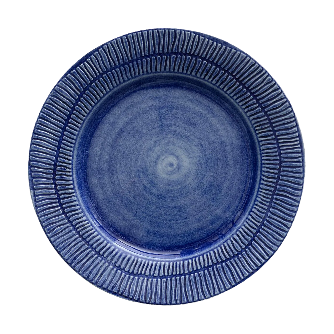 Assiette Stripes Ø28 cm, Bleu Mateus