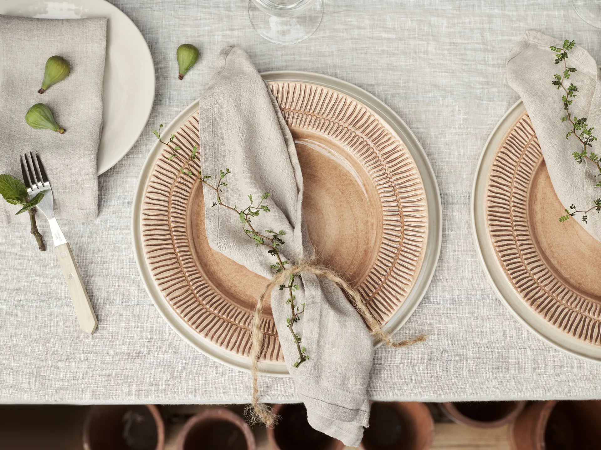 Assiette Stripes Ø28 cm, Cinnamon Mateus