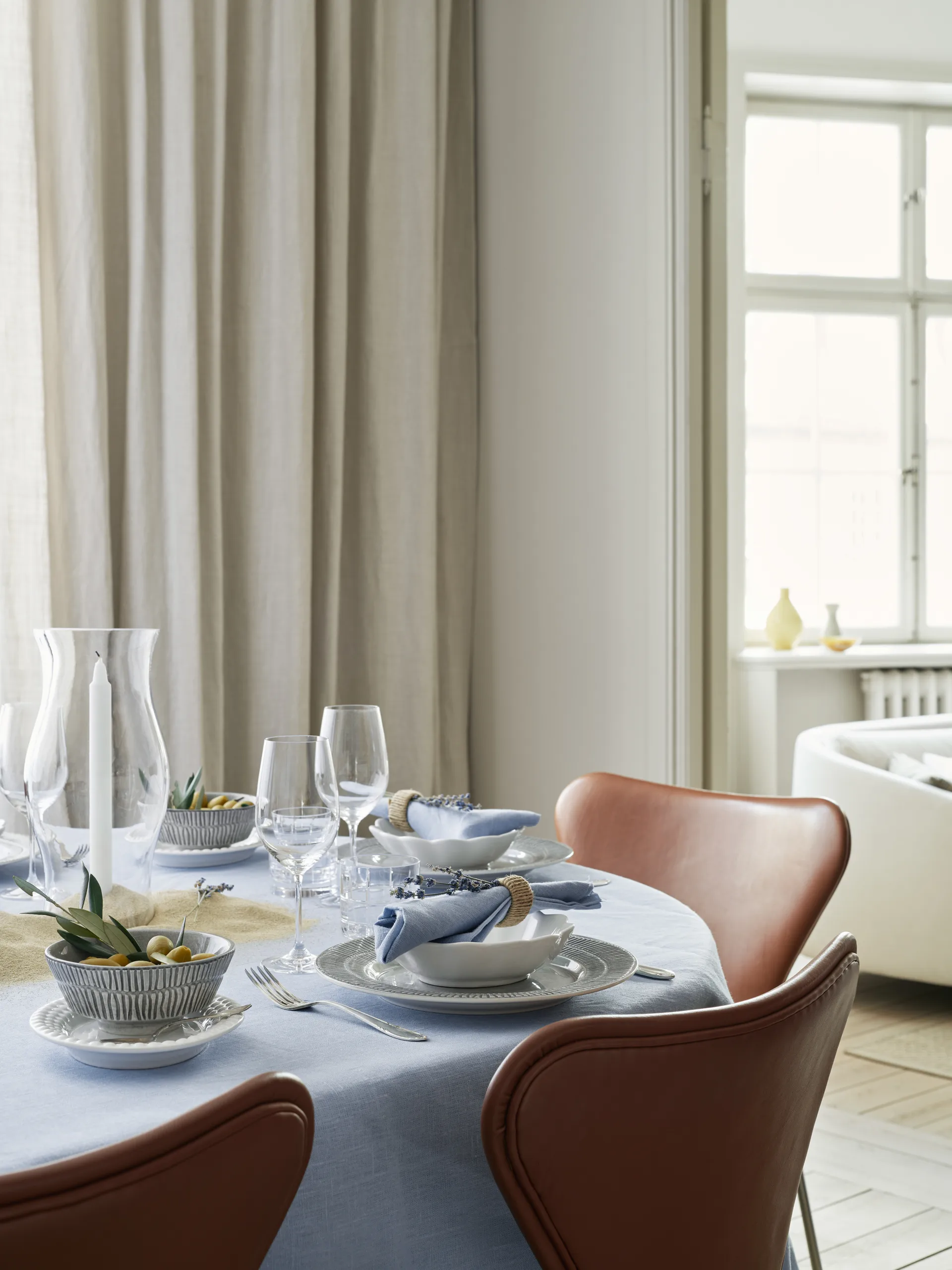 Assiette Stripes Ø28 cm, Gris Mateus