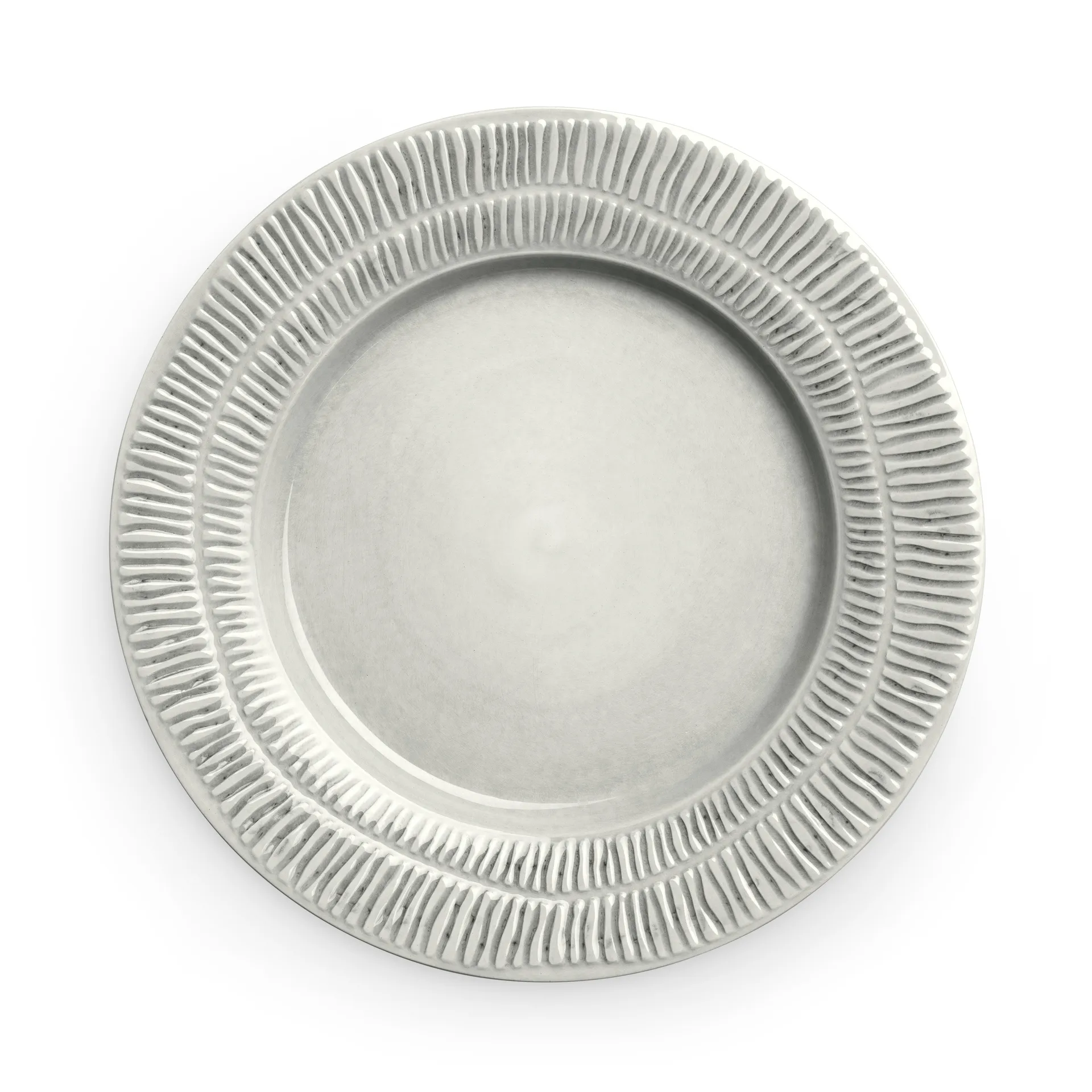 Assiette Stripes Ø28 cm, Gris Mateus